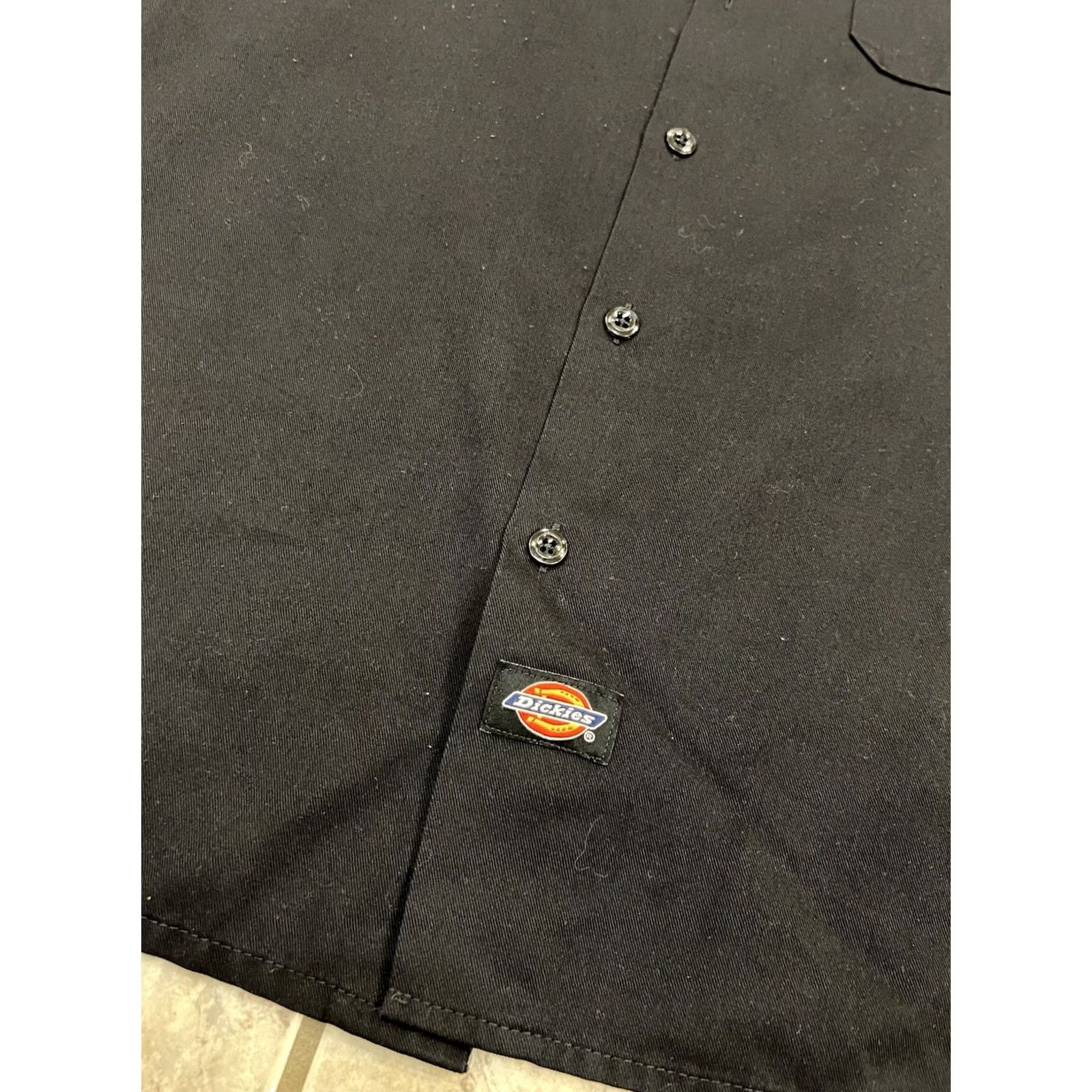 Dickies Dickies Black Short Sleeve uniform mechanic Twill Work Shirt Adult Large Mens Size US L / EU 52-54 / 3 - 3 Thumbnail