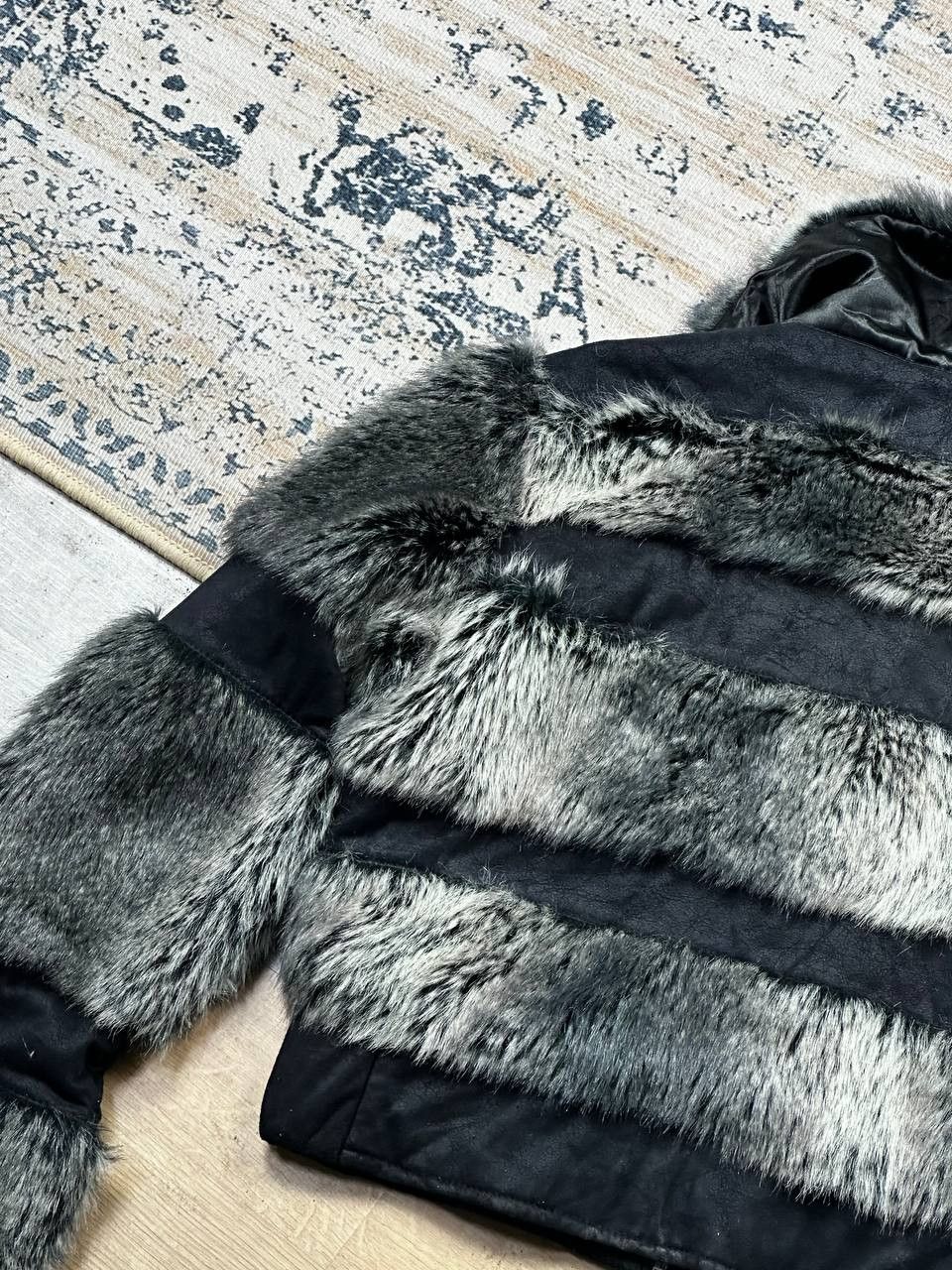 Japanese Brand Vintage Y2K Textured Fur Jacket Cropped Opium Avant Garde Size M / US 6-8 / IT 42-44 - 10 Thumbnail