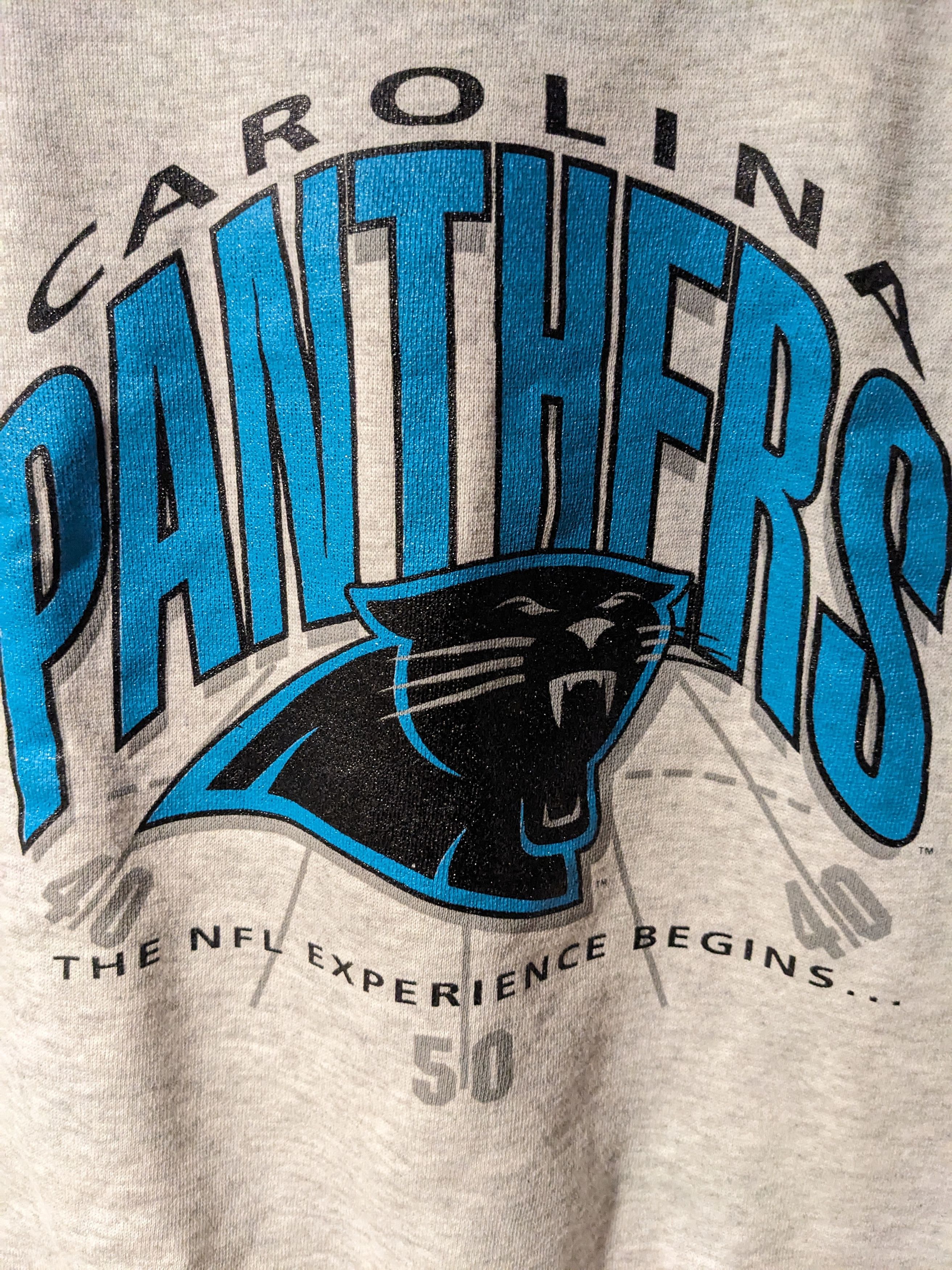 Vintage Vintage 90s Carolina Panthers NFL Football YOUTH Sweatshirt Size US XL / EU 56 / 4 - 2 Thumbnail