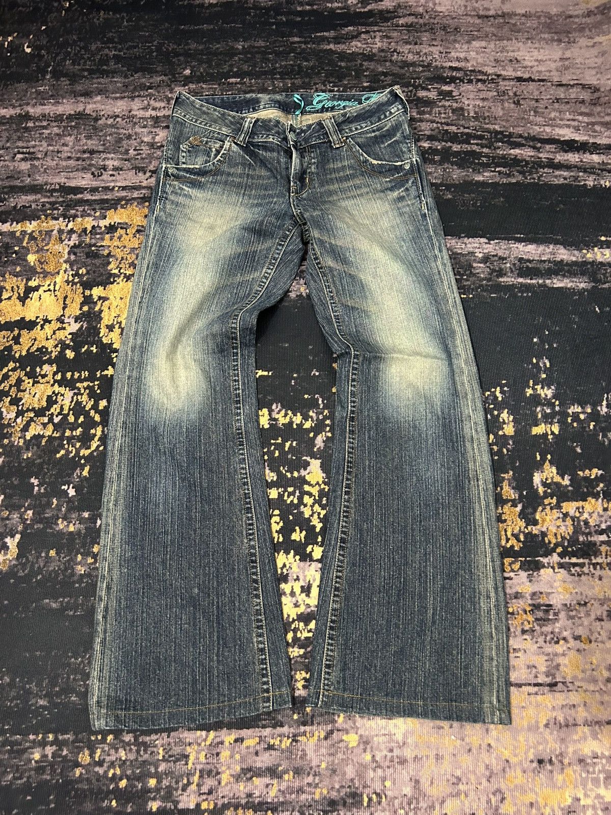 Japanese Brand Vintage Georgia Washed Flare Jeans Size US 30 / EU 46 - 1 Thumbnail