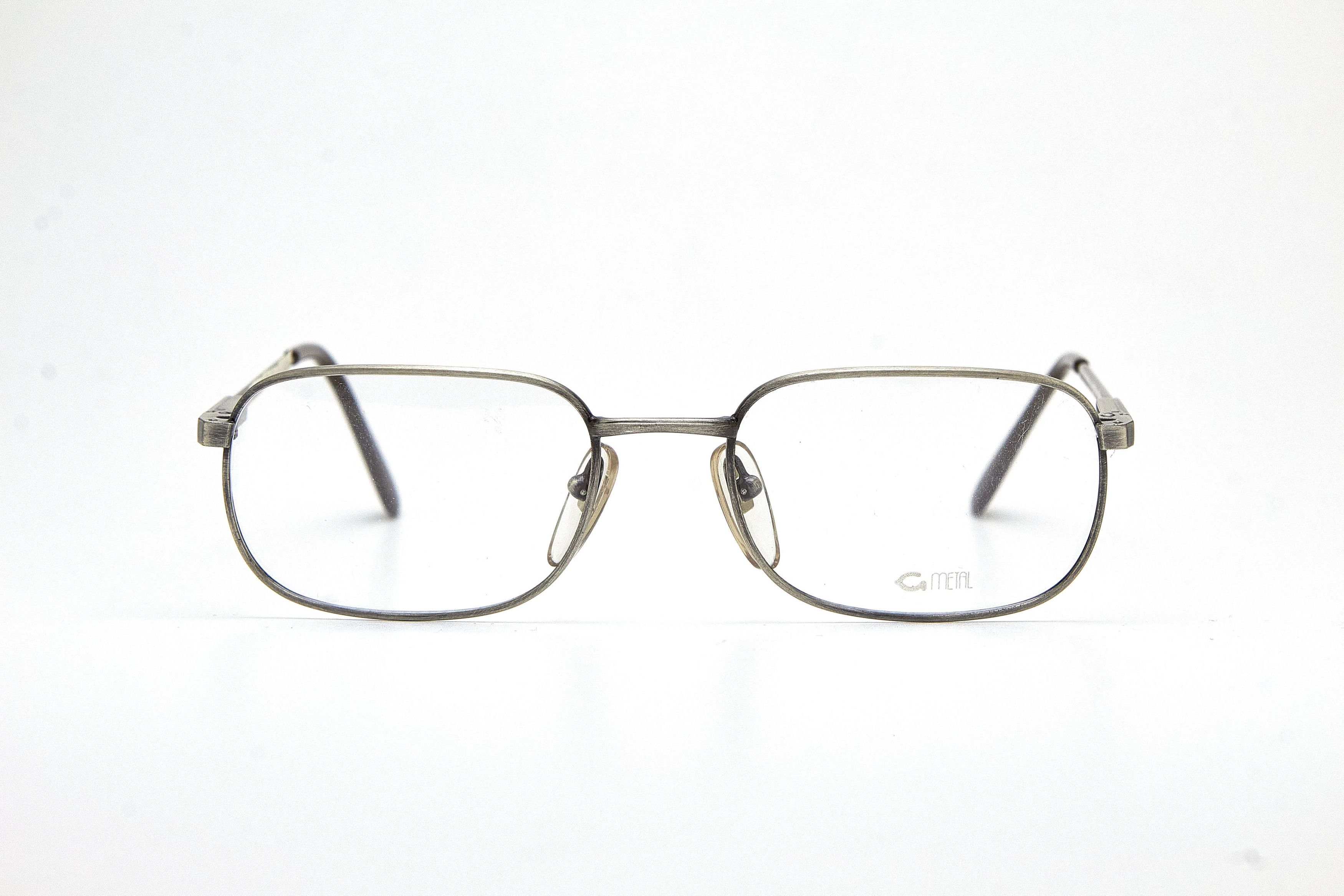 Vintage Old Money GRASSET Brushed Silver Rectangular Quiet Lux Specs Size ONE SIZE - 2 Thumbnail