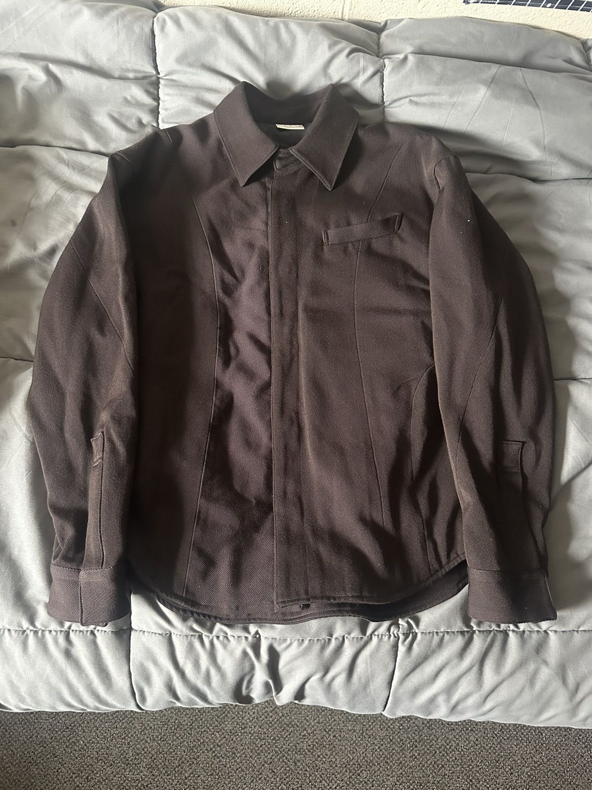 トップス vujade nolann affix jacket Vuja De NOLAN MISDIRECTED AFFIX JACKET IN DEEP BROWN | Grailed
