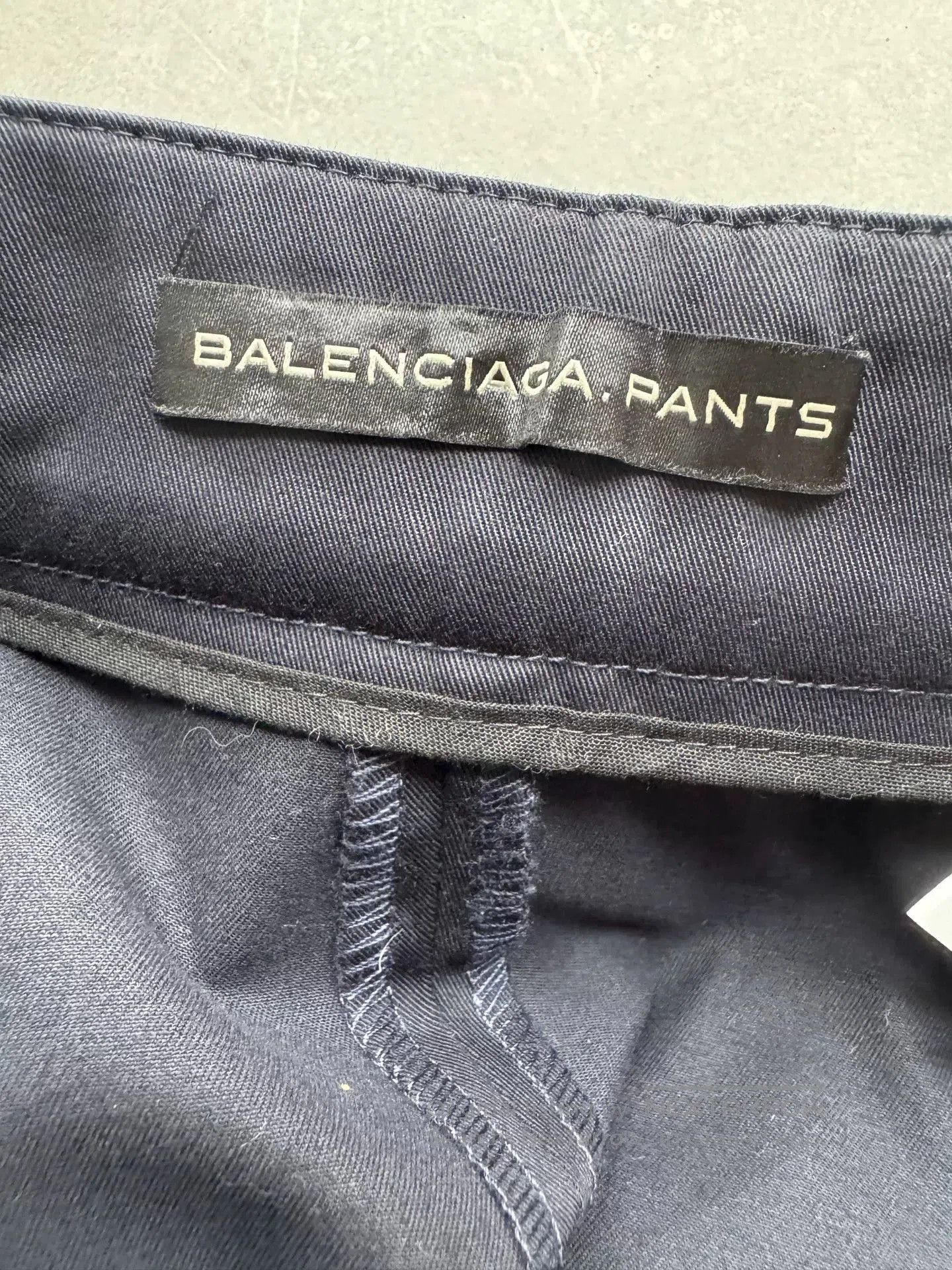 Balenciaga Balenciaga Dark Blue Tailored Shorts. Size 35" - 4 Thumbnail