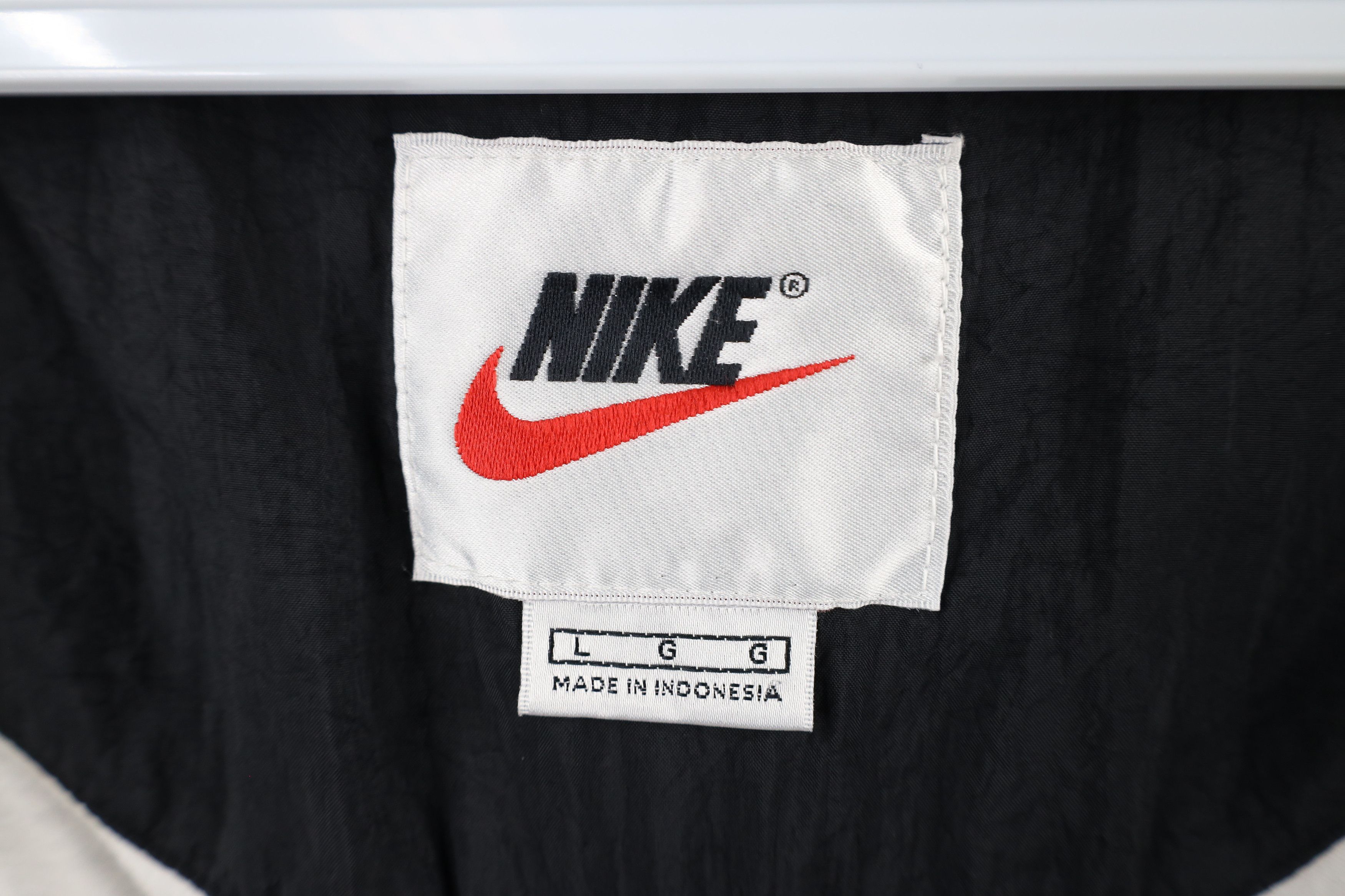Nike × Vintage Vintage 90s Nike Scott Mini Swoosh Lined Windbreaker Jacket Size US L / EU 52-54 / 3 - 11 Thumbnail