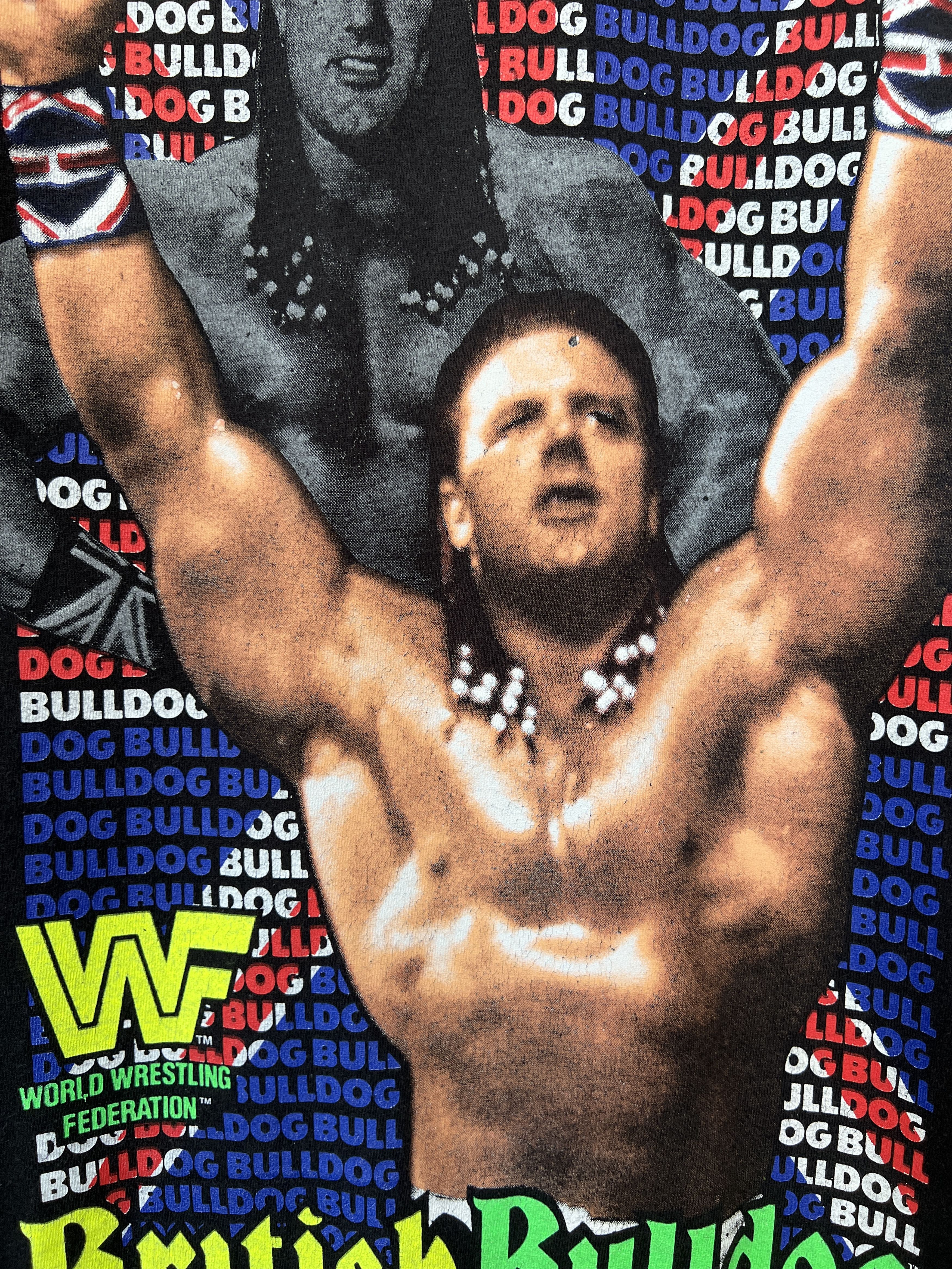 Vintage British Bulldog Vintage 1991 WWE WWF Wrestling Tee Size US M / EU 48-50 / 2 - 7 Thumbnail