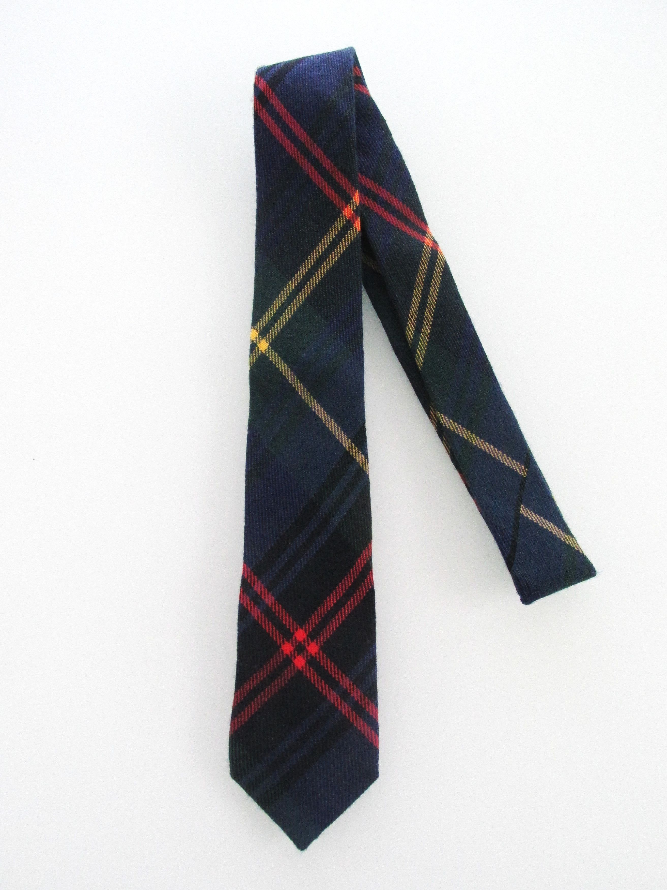 Vintage Men's Vintage Wool Tartan Plaid Tie Size ONE SIZE - 1 Thumbnail
