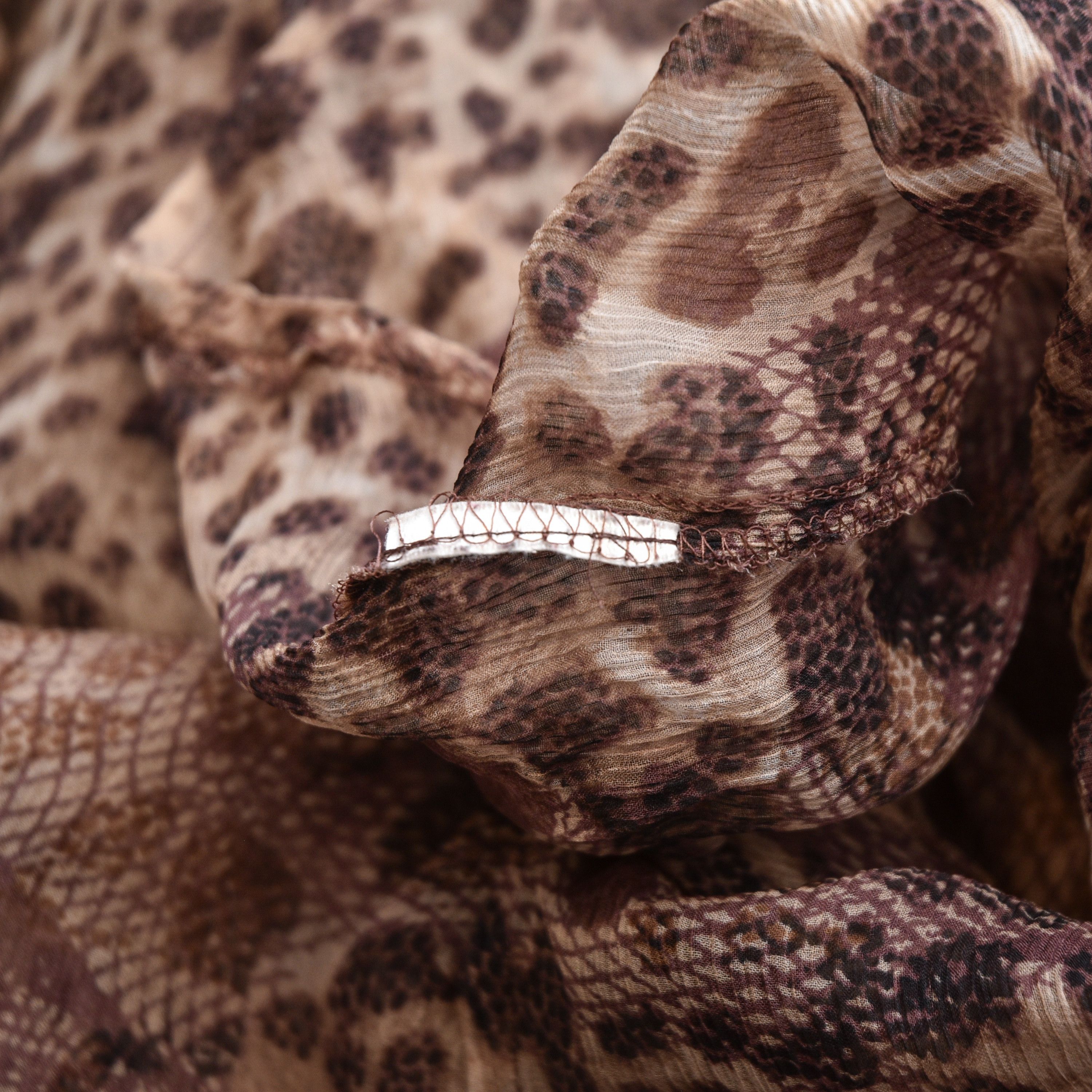 ANNE FONTAINE ANNE FONTAINE Leopard Print Chiffon Blouse Shirt Ruffle Y2k Size M / US 6-8 / IT 42-44 - 11 Thumbnail