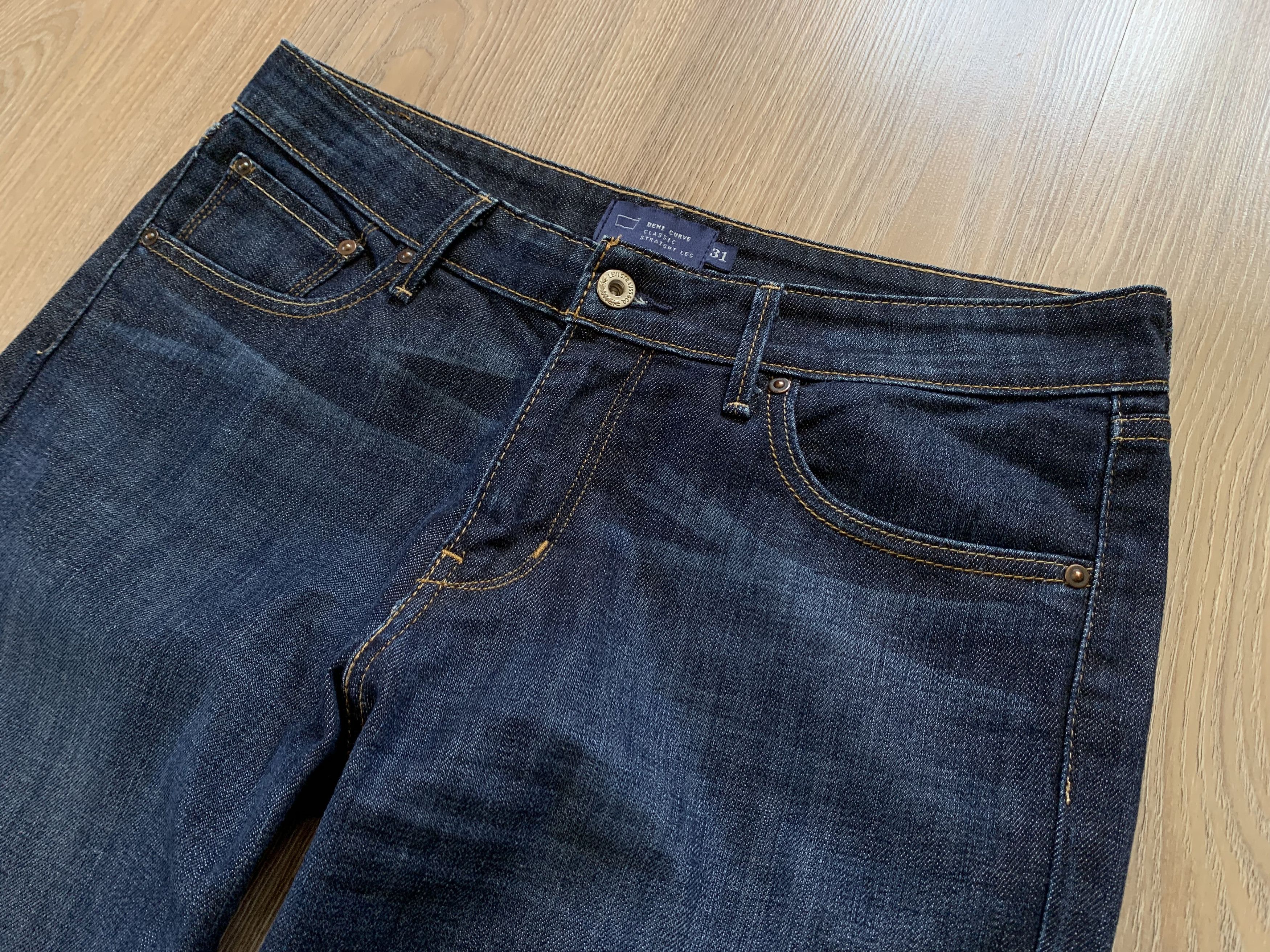 Levi's × Levi's Vintage Clothing Levis Women’s Demi Curve Classic Straight Leg Jeans Size 31" - 4 Thumbnail