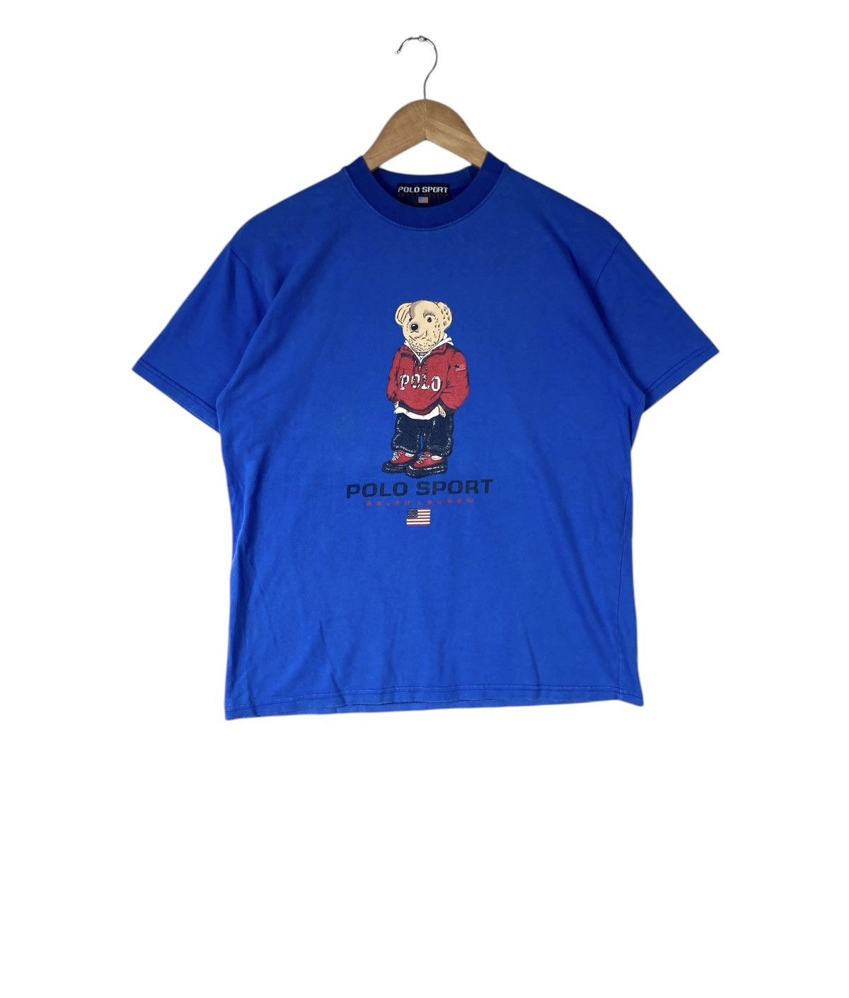 Polo Ralph Lauren × Vintage Vintage Polo Sport Usa Polo Bear Ralph Lauren T-Shirt Size US S / EU 44-46 / 1 - 1 Thumbnail