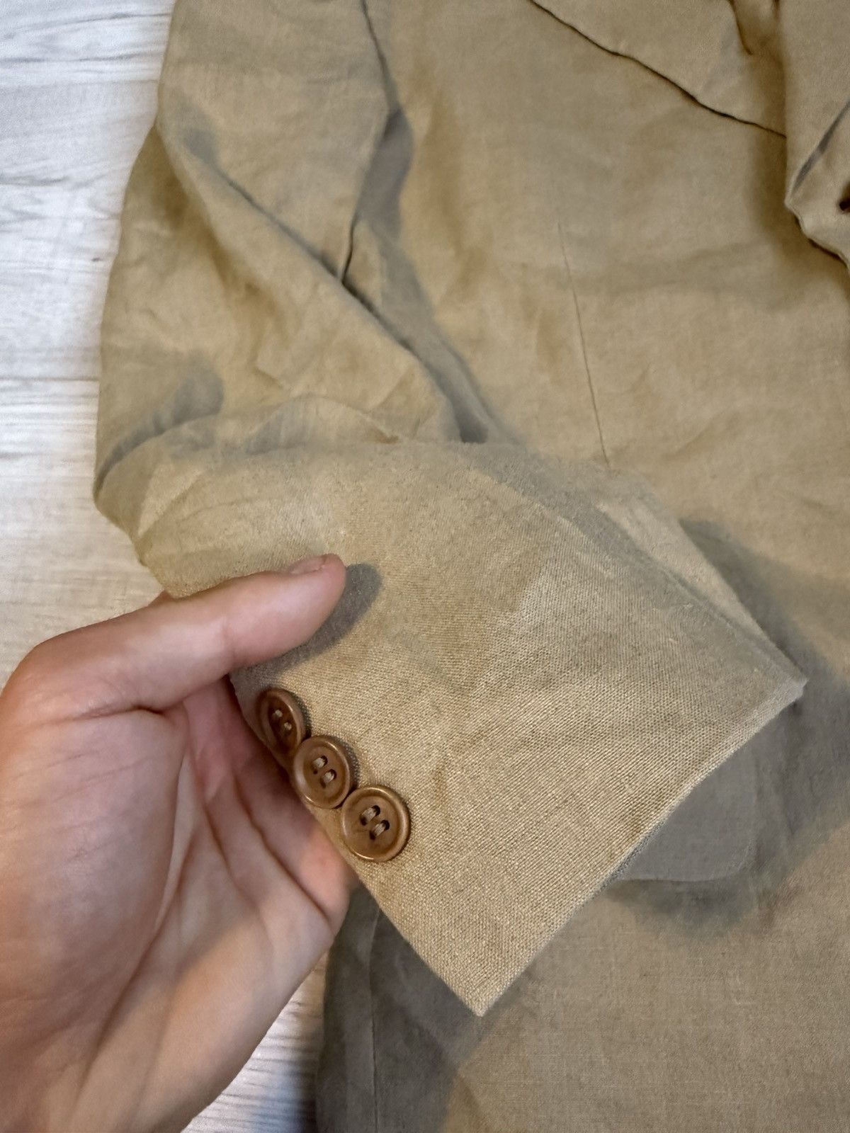 Ermenegildo Zegna Vintage Ermenegildo Zegna linen blazer Size 38L - 3 Thumbnail