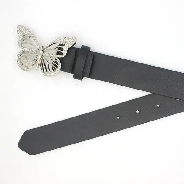 Vintage Y2k Diamond Butterfly Belt Size ONE SIZE - 3 Thumbnail