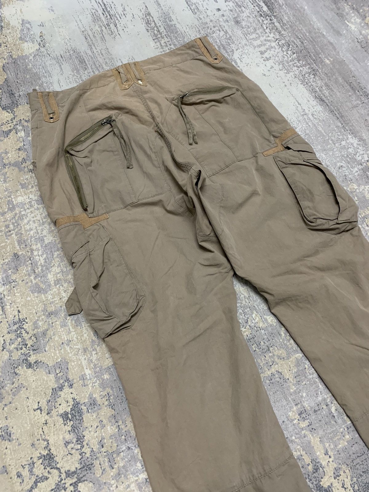 PPFM Vintage PPFM Multi-Pocket Tactical Bondage Pants Tan 33x28 Size US 33 - 9 Thumbnail