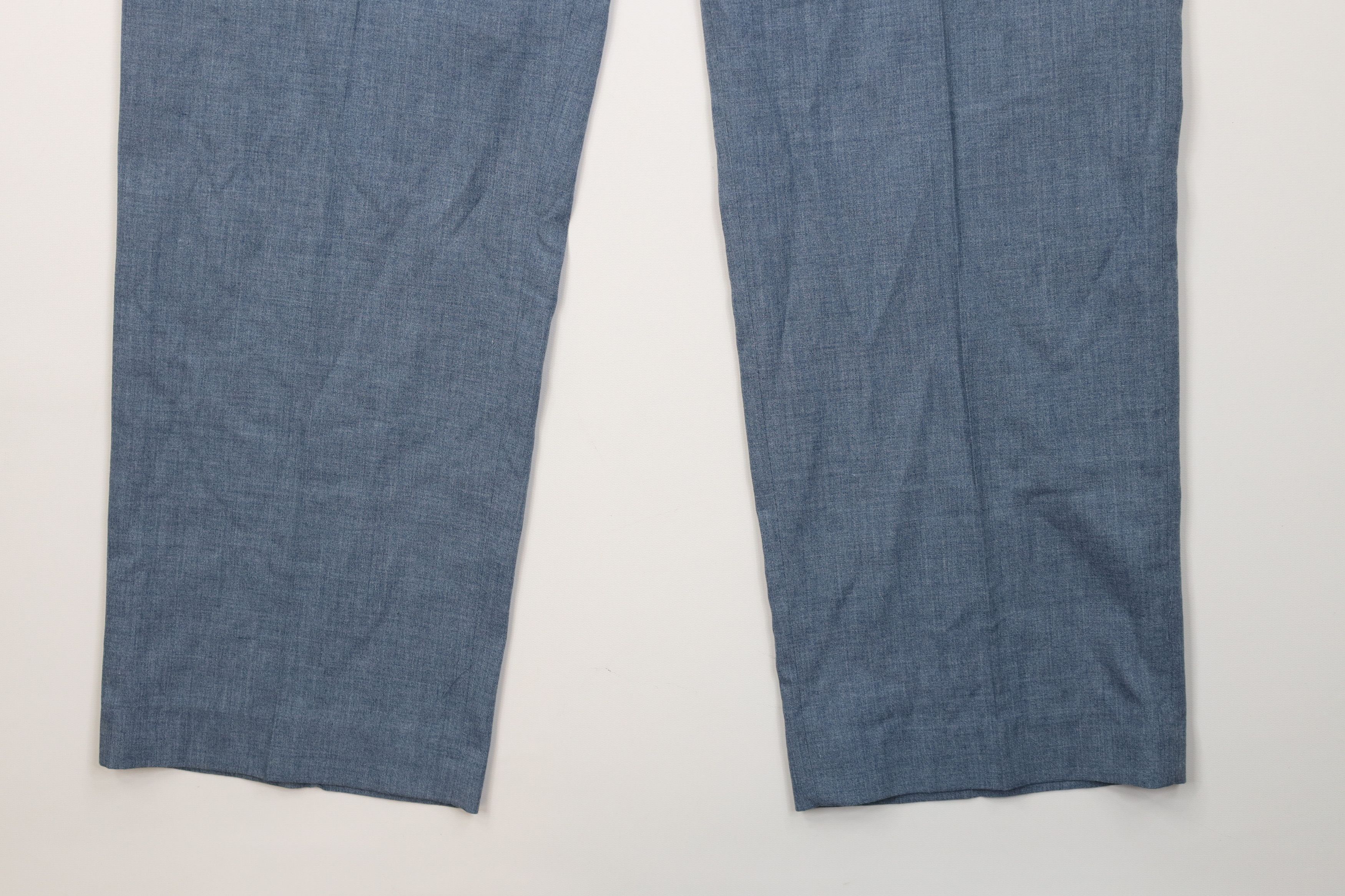 Vintage Vintage 70s Streetwear Gabardine Knit Wide Leg Chino Pants Size US 40 / EU 56 - 5 Thumbnail