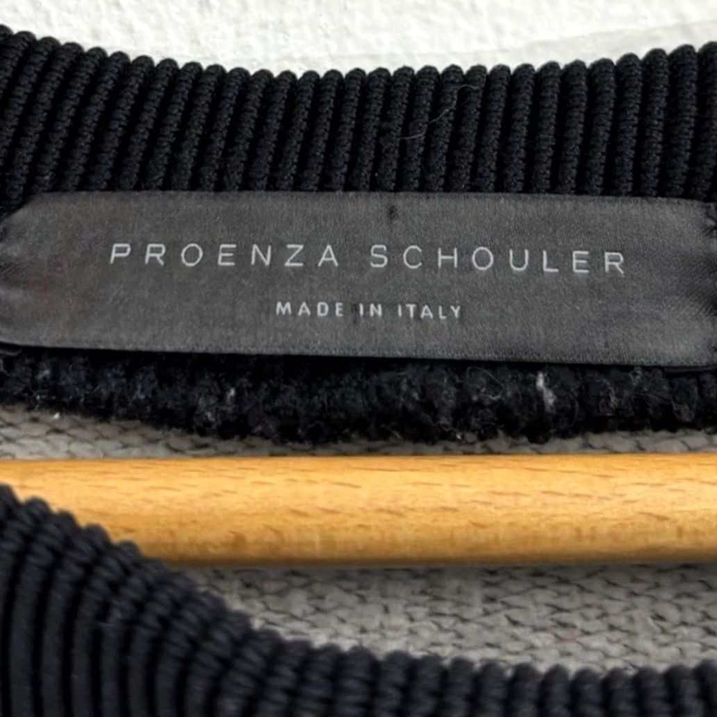 Proenza Schouler PROENZA SCHOULER Sweater Gray Solid Knit Women Size S Made in Italy Cotton Size S / US 4 / IT 40 - 3 Thumbnail