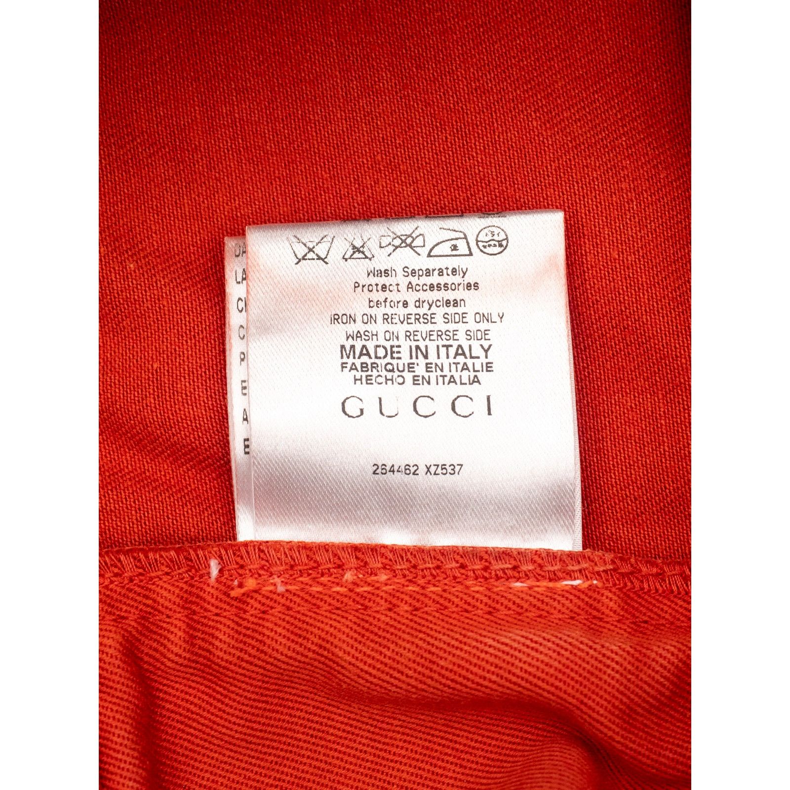 Gucci Cotton Denim Hot Pants with Side Lacing Gold Tone Hardware Size 25" / US 0 / IT 36 - 8 Thumbnail