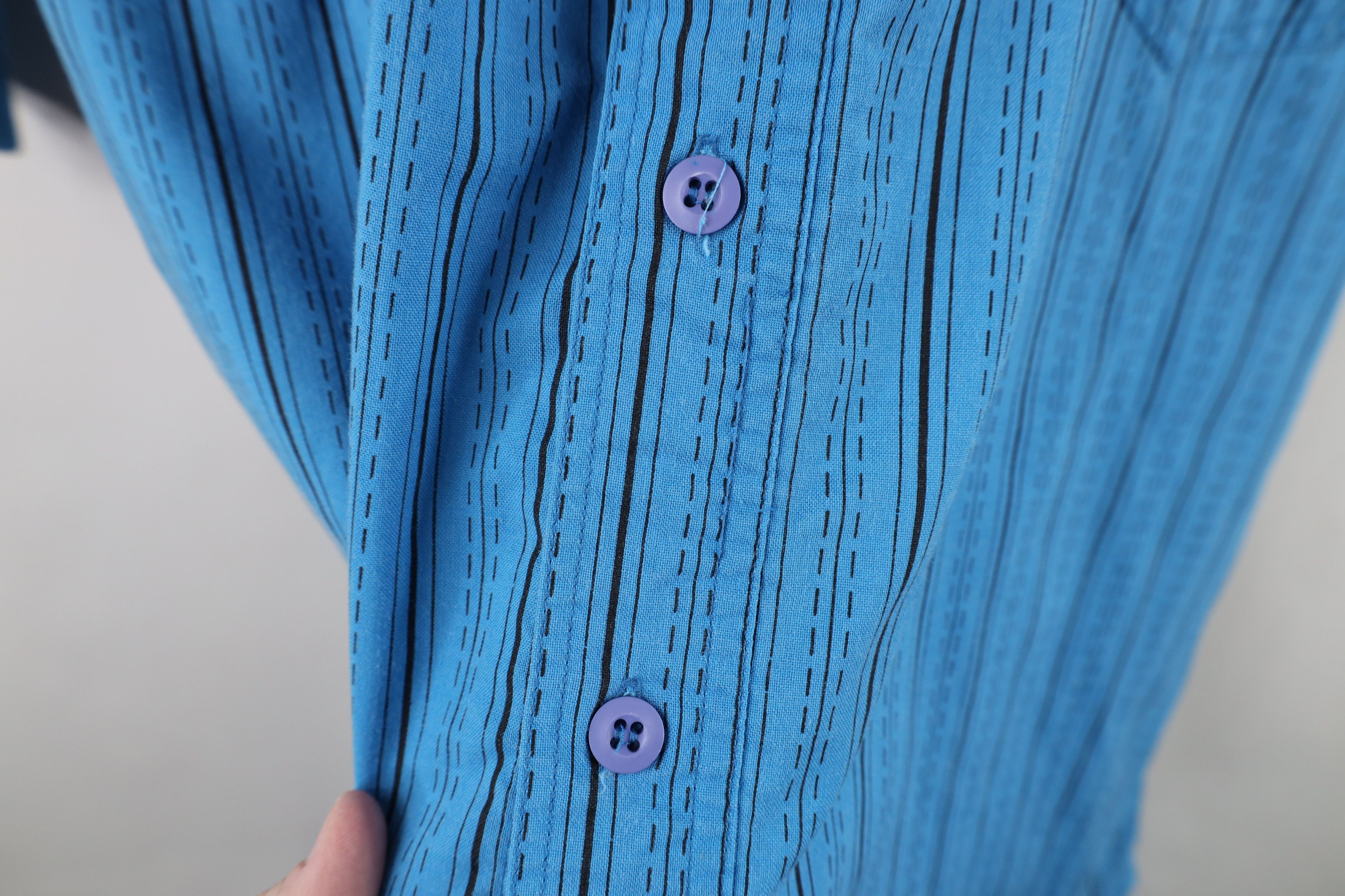 Vintage Vintage 90s Bugle Boy Fit Striped Short Sleeve Button Shirt Size US XL / EU 56 / 4 - 7 Thumbnail