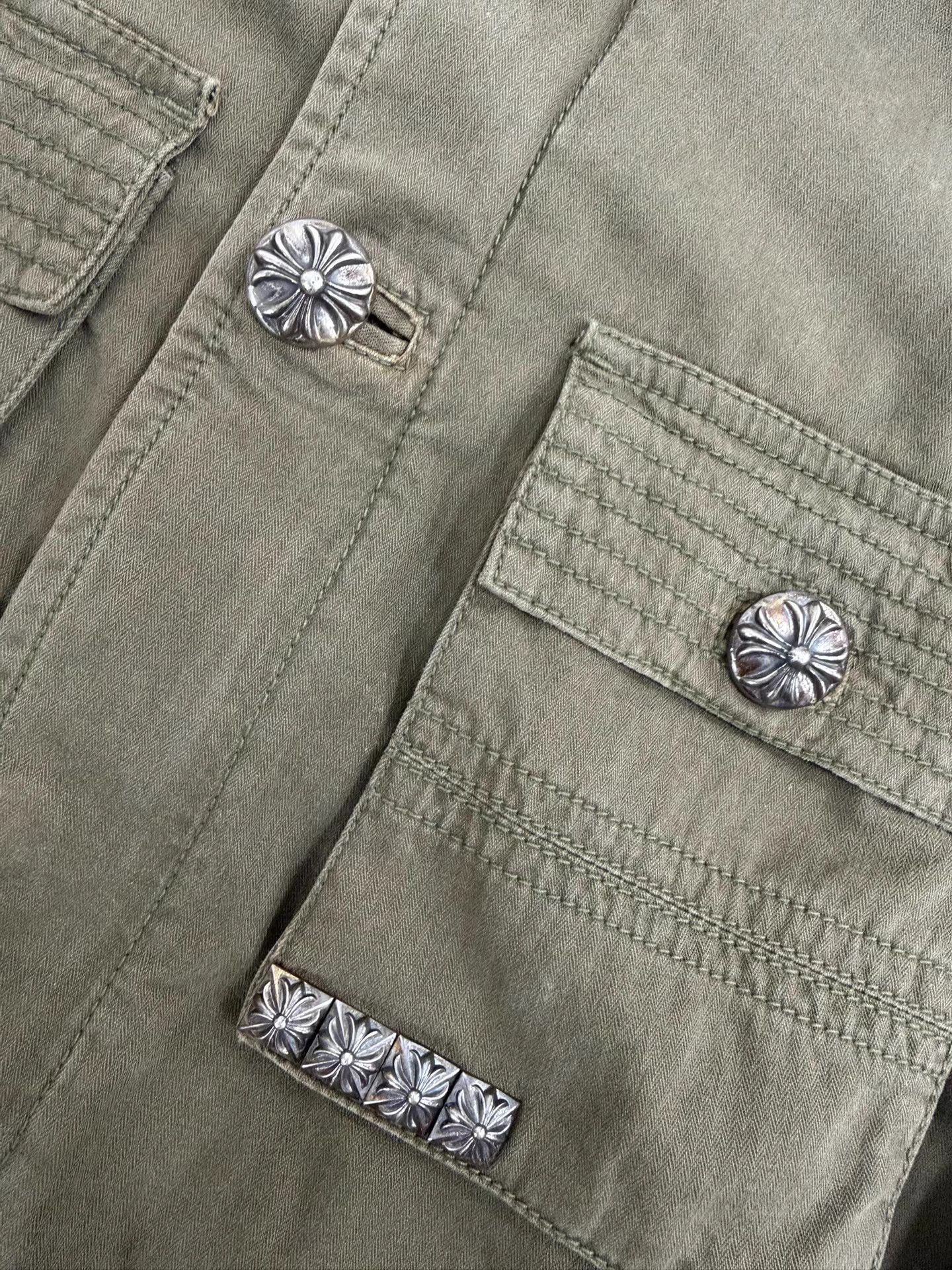 Chrome Hearts Chrome Hearts Olive M65 Silver Stud Jacket Size US S / EU 44-46 / 1 - 5 Thumbnail