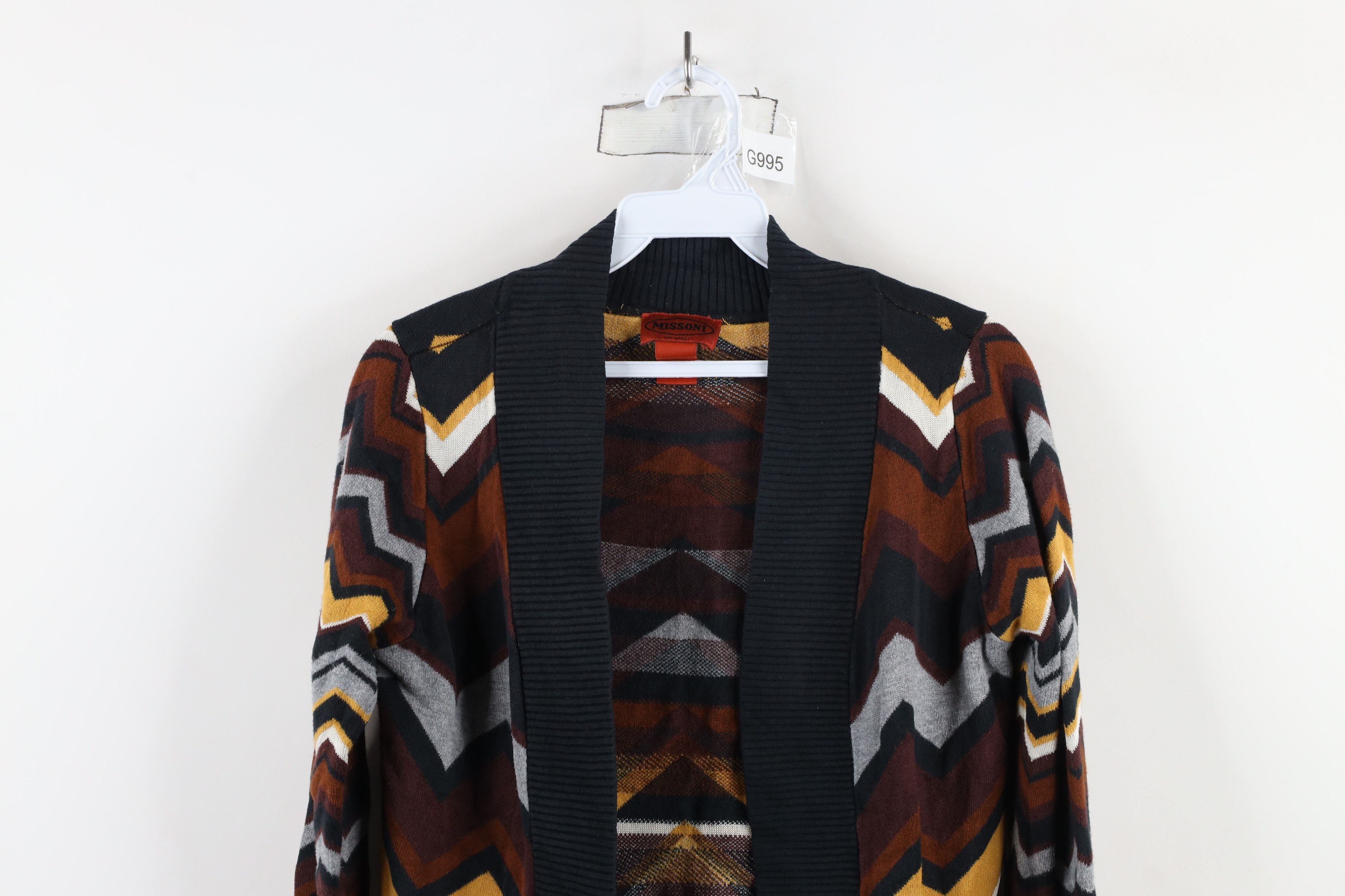 Missoni × Vintage Missoni For Target Zig Zag Knit Open Front Cardigan Sweater Size S / US 4 / IT 40 - 2 Thumbnail