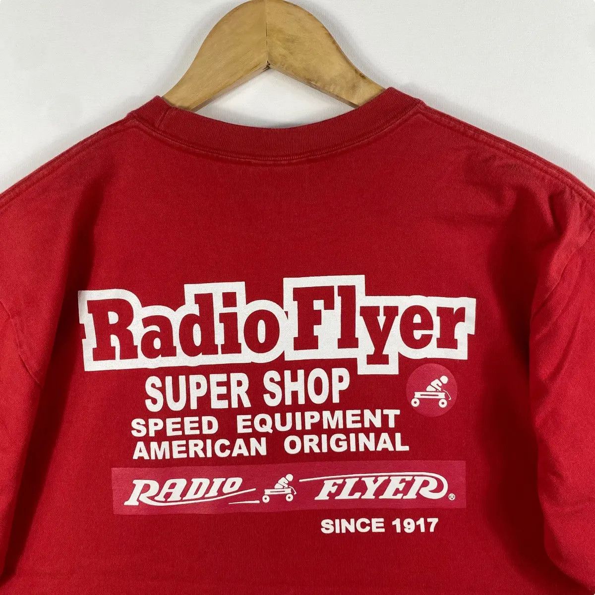 Vintage Radio Flyer RED WAGON Super Shop Graphic Tee Shirt Large Size US L / EU 52-54 / 3 - 6 Thumbnail
