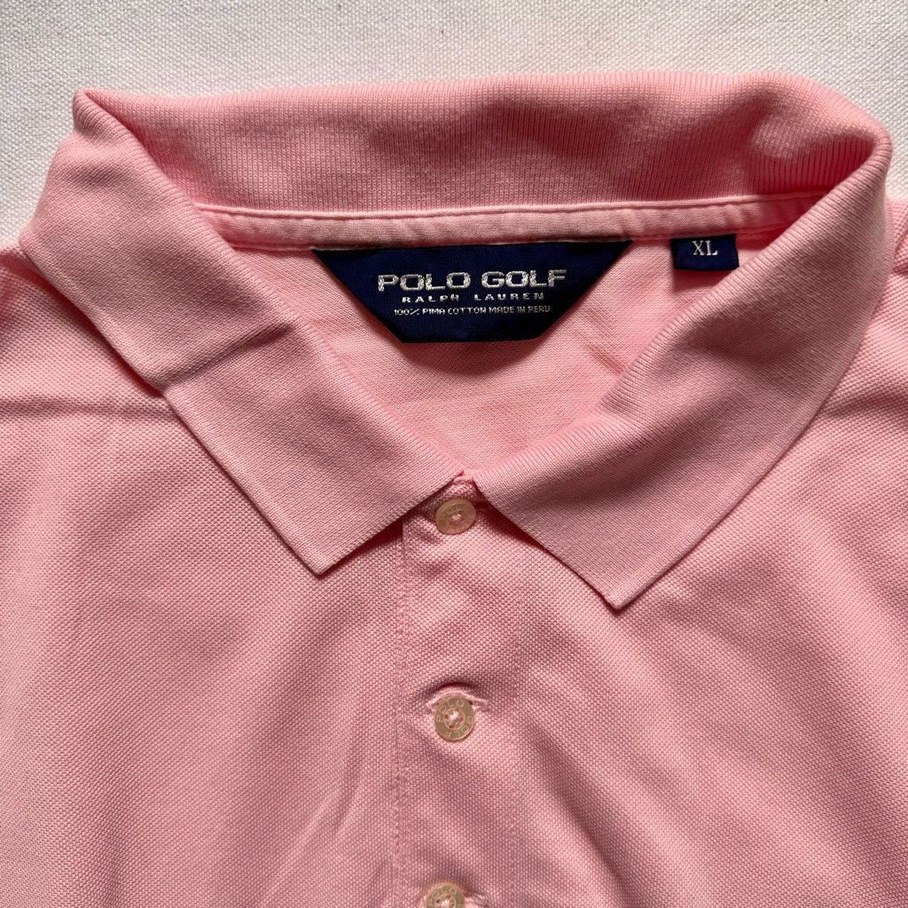 Polo Ralph Lauren Vintage Ralph Lauren Polo Golf Pink XL Size US XL / EU 56 / 4 - 3 Thumbnail