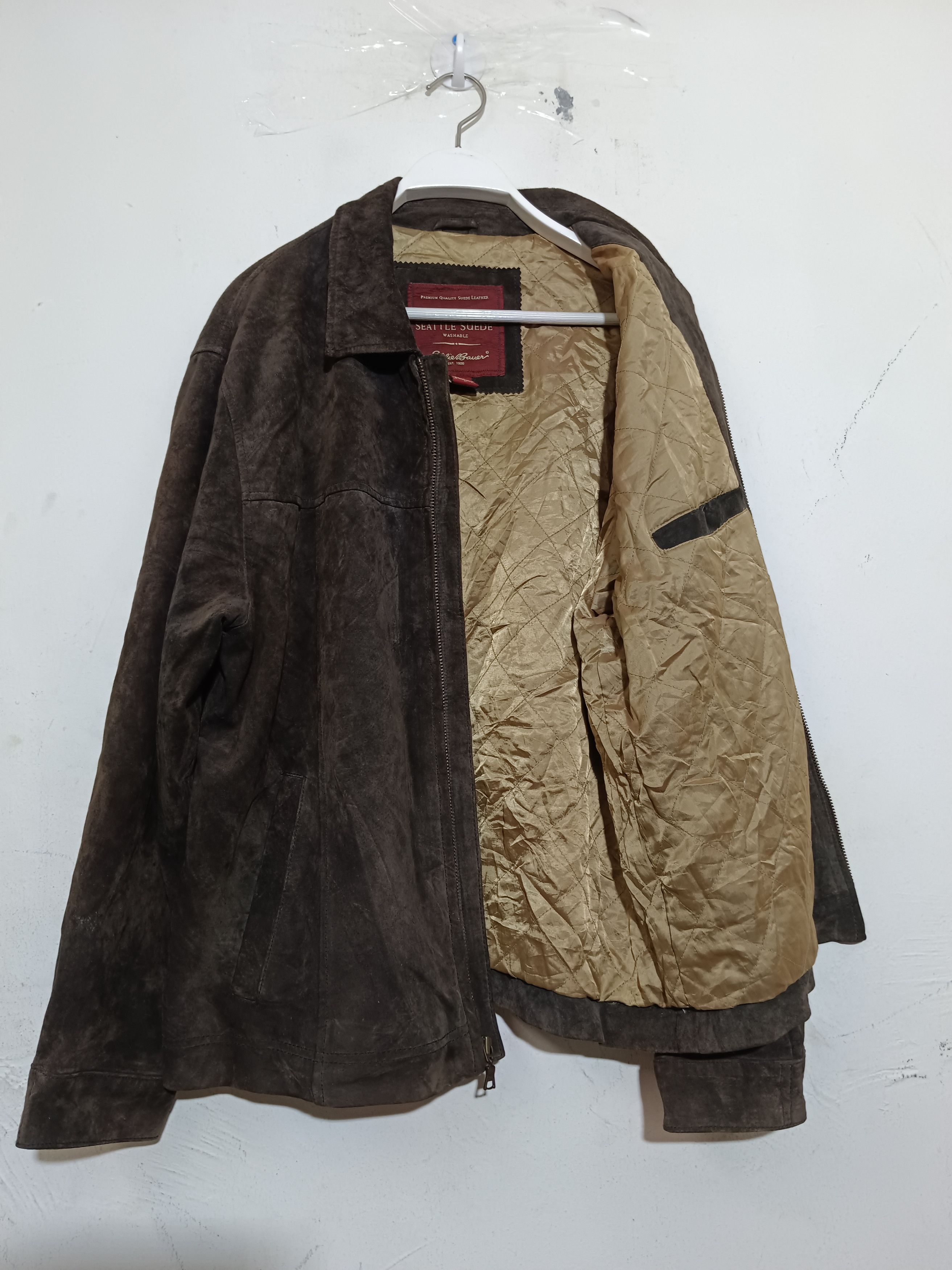 Eddie Bauer Eddie Bauer Seattle Suede Leather Jacket Size US L / EU 52-54 / 3 - 3 Thumbnail