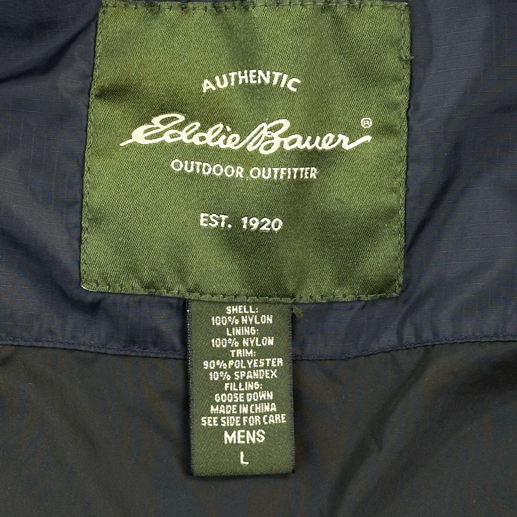 Eddie Bauer Eddie Bauer Vest Mens Large Full Zip Goose Down Quilted Puffer Outdoor Blue Size US L / EU 52-54 / 3 - 5 Thumbnail