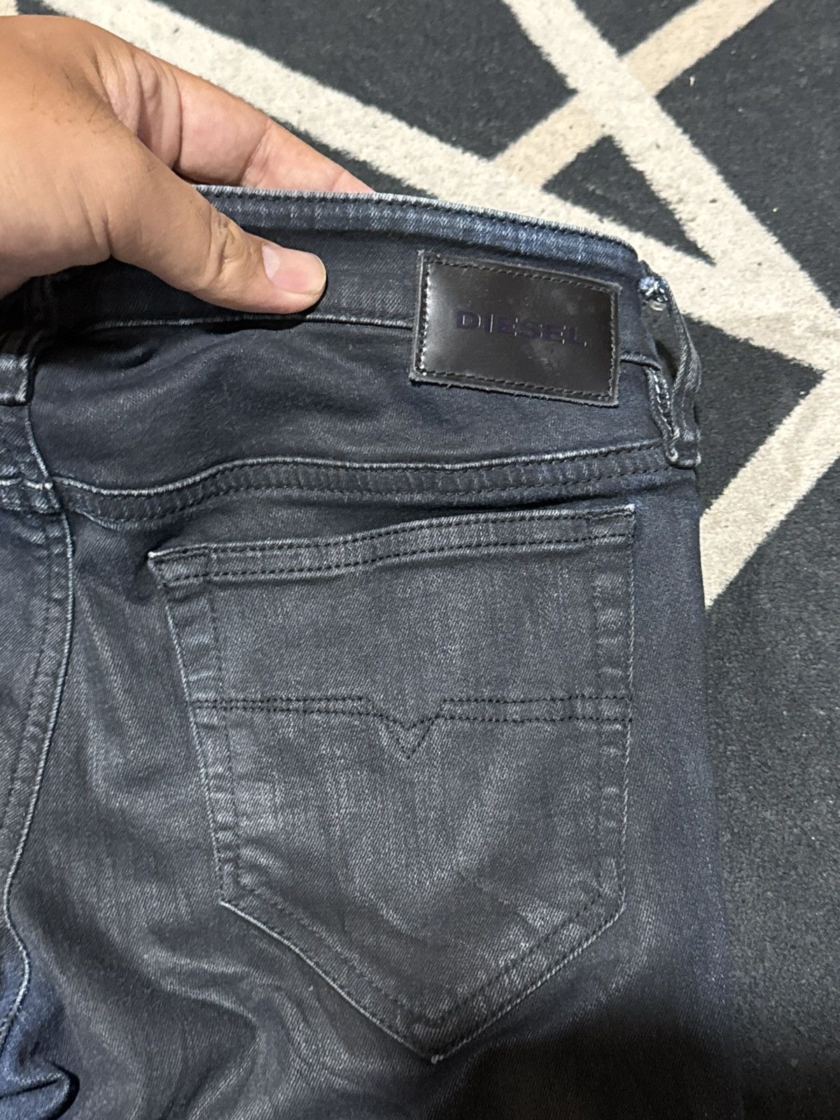 14th Addiction Waxed Skinny Diesel Denim Pants Japanese Styled Size 27" / US 4 / IT 40 - 6 Thumbnail