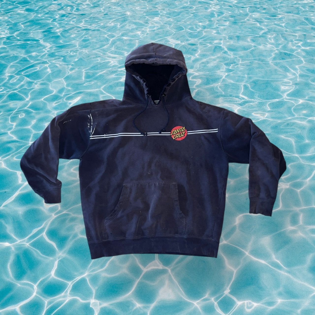 Santa Cruz Skateboards × Vintage INSANE thrashed faded Santa Cruz skateboards grunge hoodie Size US L / EU 52-54 / 3 - 1 Thumbnail