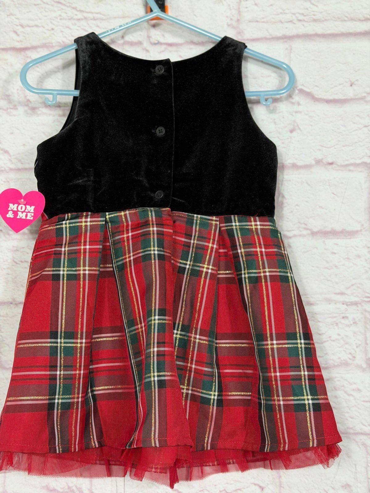 Other The Children's Place 2T Plaid Holiday Dress NWT Size ONE SIZE - 5 Thumbnail
