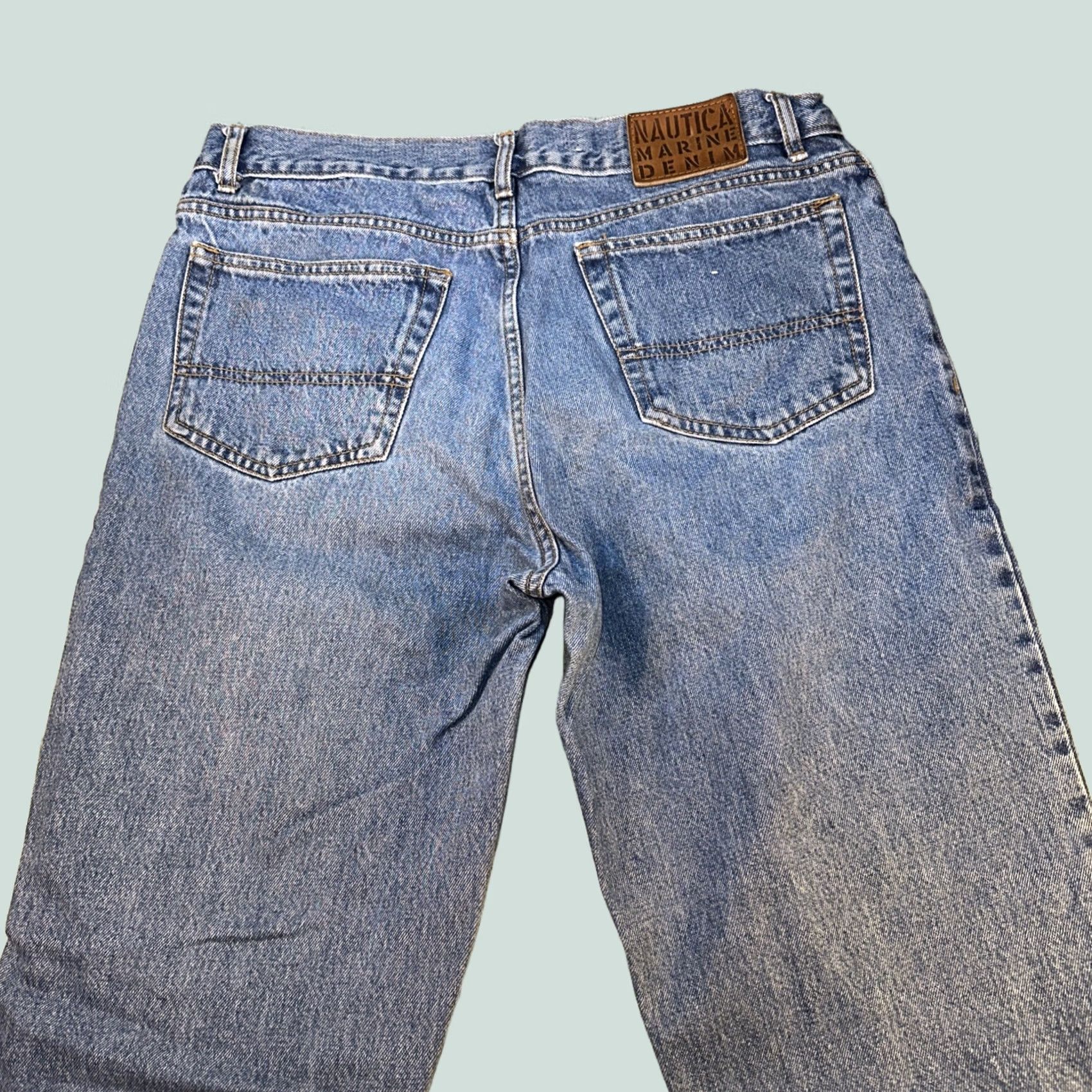 Nautica VINTAGE Nautica Jeans Straight Leg 32 Mens 34 Inseam Blue Taper Bottom Size US 32 / EU 48 - 1 Thumbnail