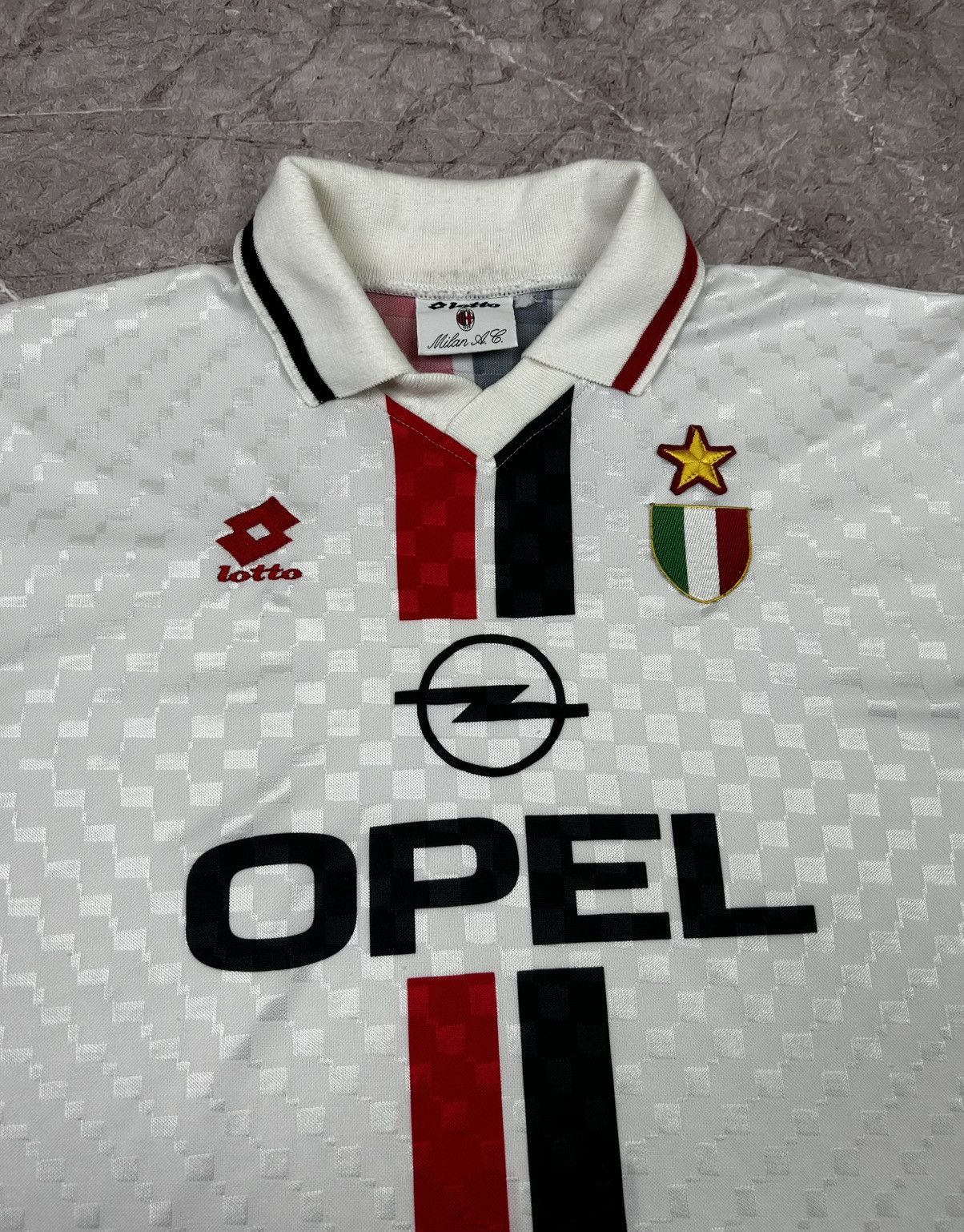 Lotto Sport lotto Milan 1995 1996 1997 Away Football Shirt Maglia Calcio Size US XL / EU 56 / 4 - 3 Thumbnail