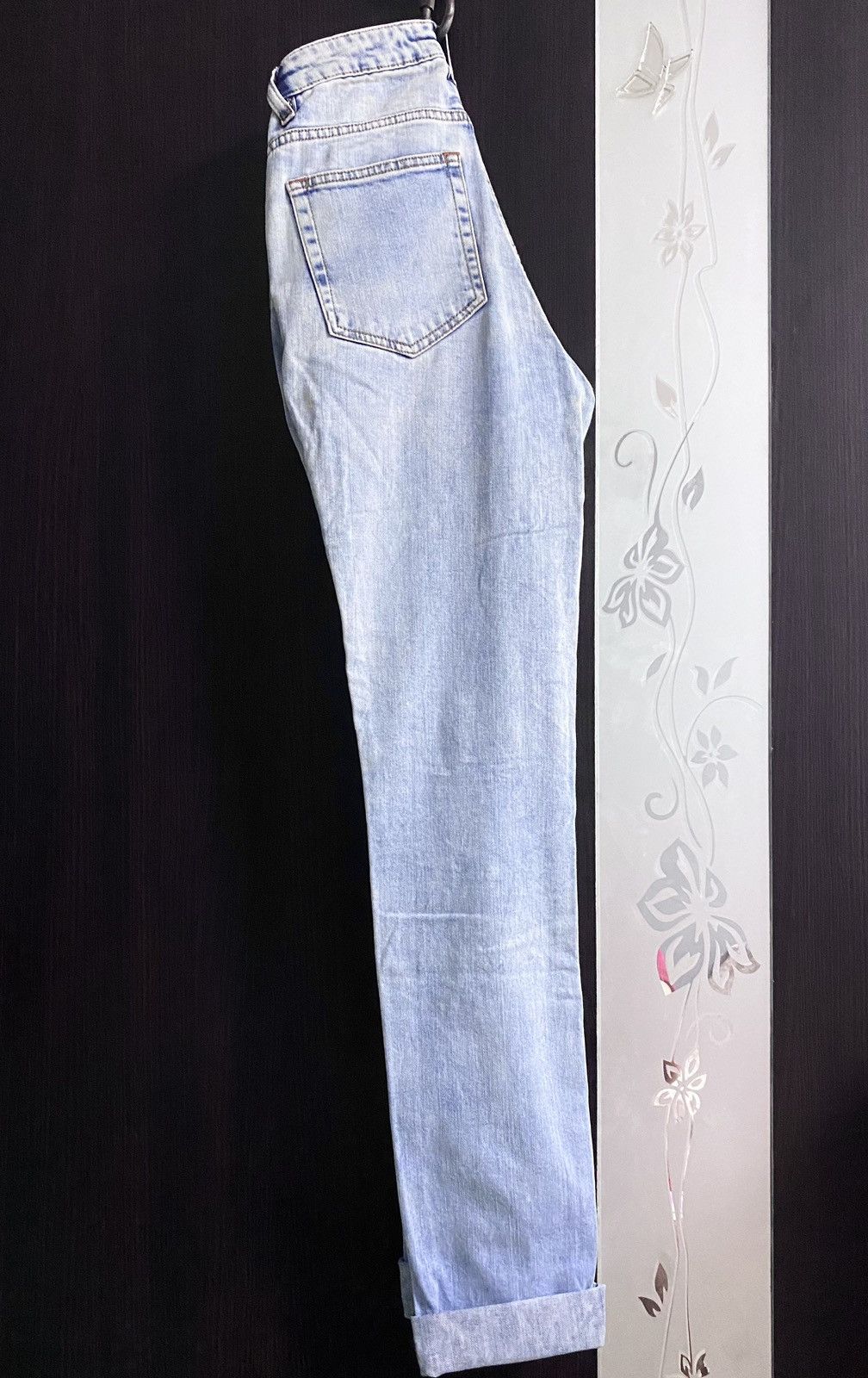 Acne Studios Women’s Acne Studios Flex S Silver Vint Bleached Denim Jeans Size 26" / US 2 / IT 38 - 4 Thumbnail