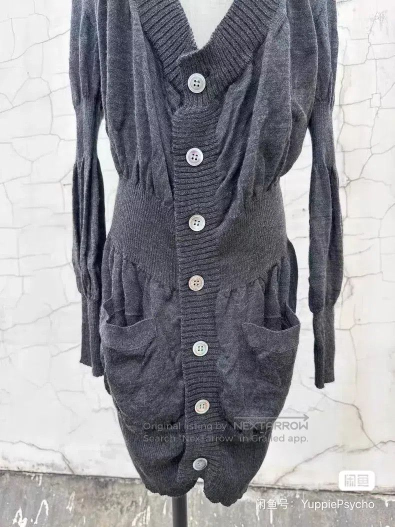 Comme des Garcons Comme des Garcons Wool Knit Sweater Cardigan Dress Size S / US 4 / IT 40 - 5 Thumbnail