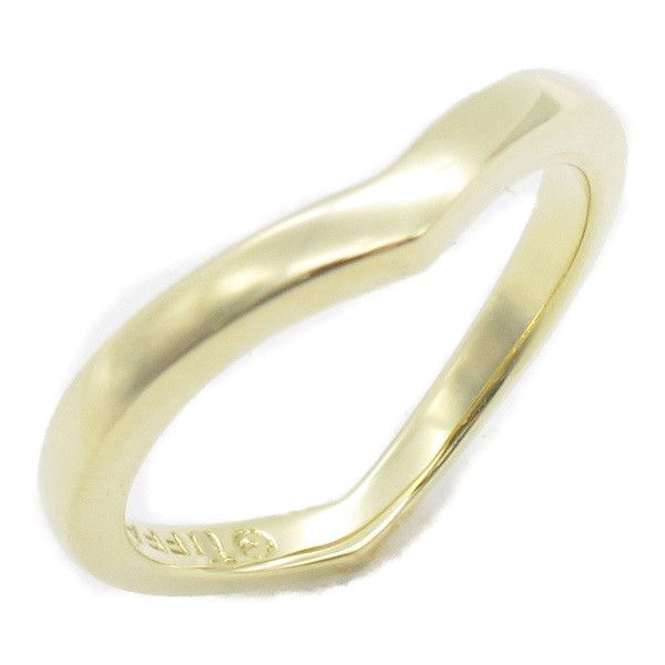 image of Tiffany Co Tiffany & Co 18K Gold Curved Wedding Band, Women's