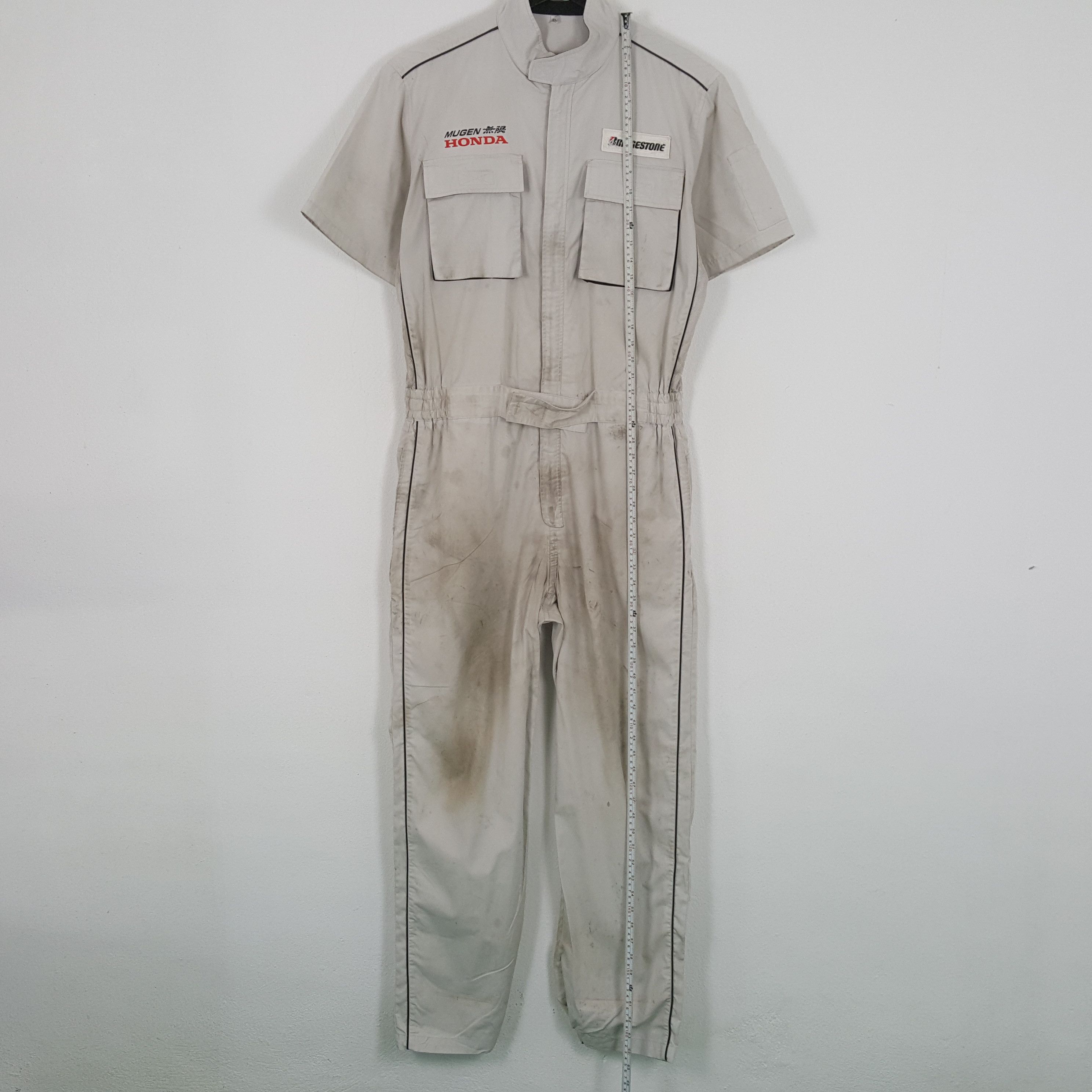 Vintage BRIGESTONE X MUGEN HONDA Custom Art Coverall Jacket Size US L / EU 52-54 / 3 - 7 Thumbnail