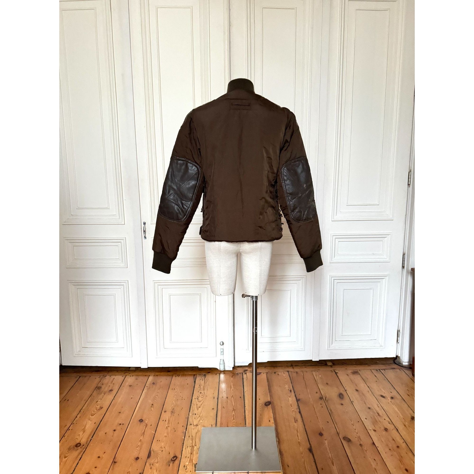 Jean Paul Gaultier 1990s Brown Bomber / Corset Jacket Size US M / EU 48-50 / 2 - 6 Thumbnail