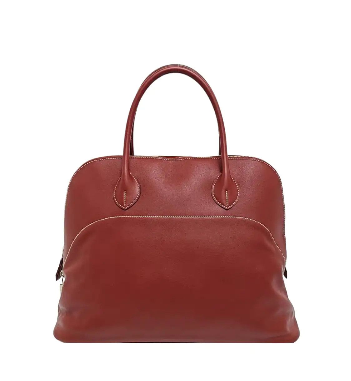 Hermes Hermes Bolide Hermes red Swift cowhide leather handbag silver hardware T Size ONE SIZE - 1 Thumbnail