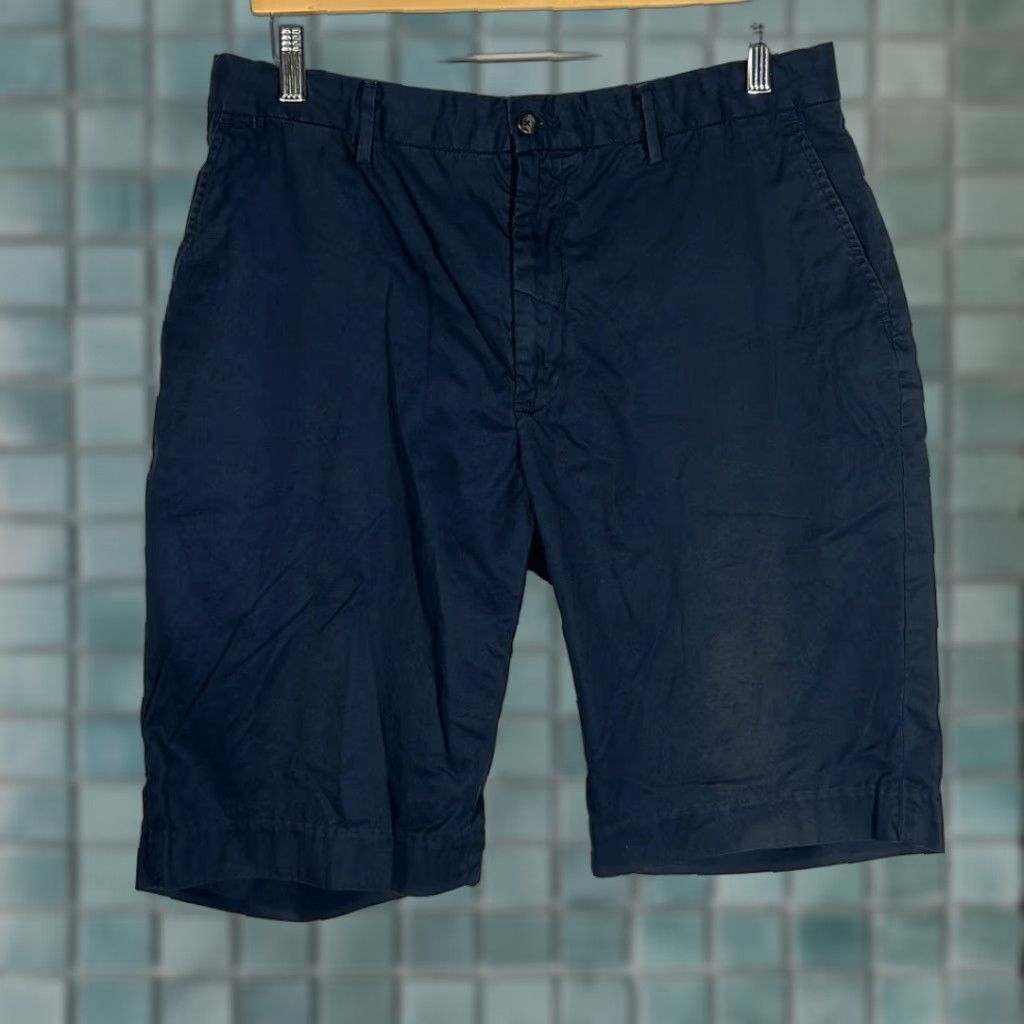 Polo Ralph Lauren Polo by Ralph Lauren Mens Bermuda Shorts 35 Navy Blue 100% Cotton Cream Size 35 Mens Size US S / EU 44-46 / 1 - 1 Thumbnail