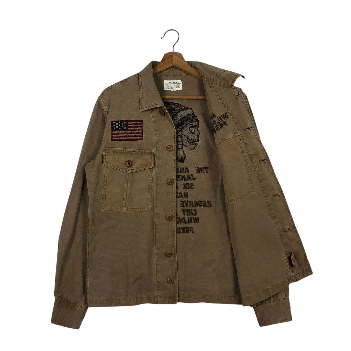 Avirex 🔥VINTAGE BIKER JACKET AVIREX MODEL A-75 BIG LOGO DESIGN Size US M / EU 48-50 / 2 - 13 Thumbnail