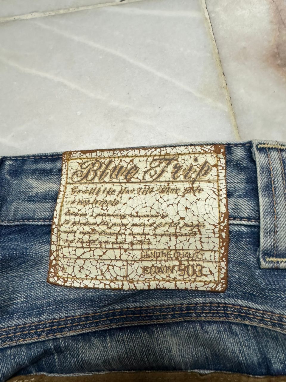Edwin 💥Insane💥90s Style Edwin Blue Trip Rusty Mudwash Bushpants Size US 29 - 19 Thumbnail