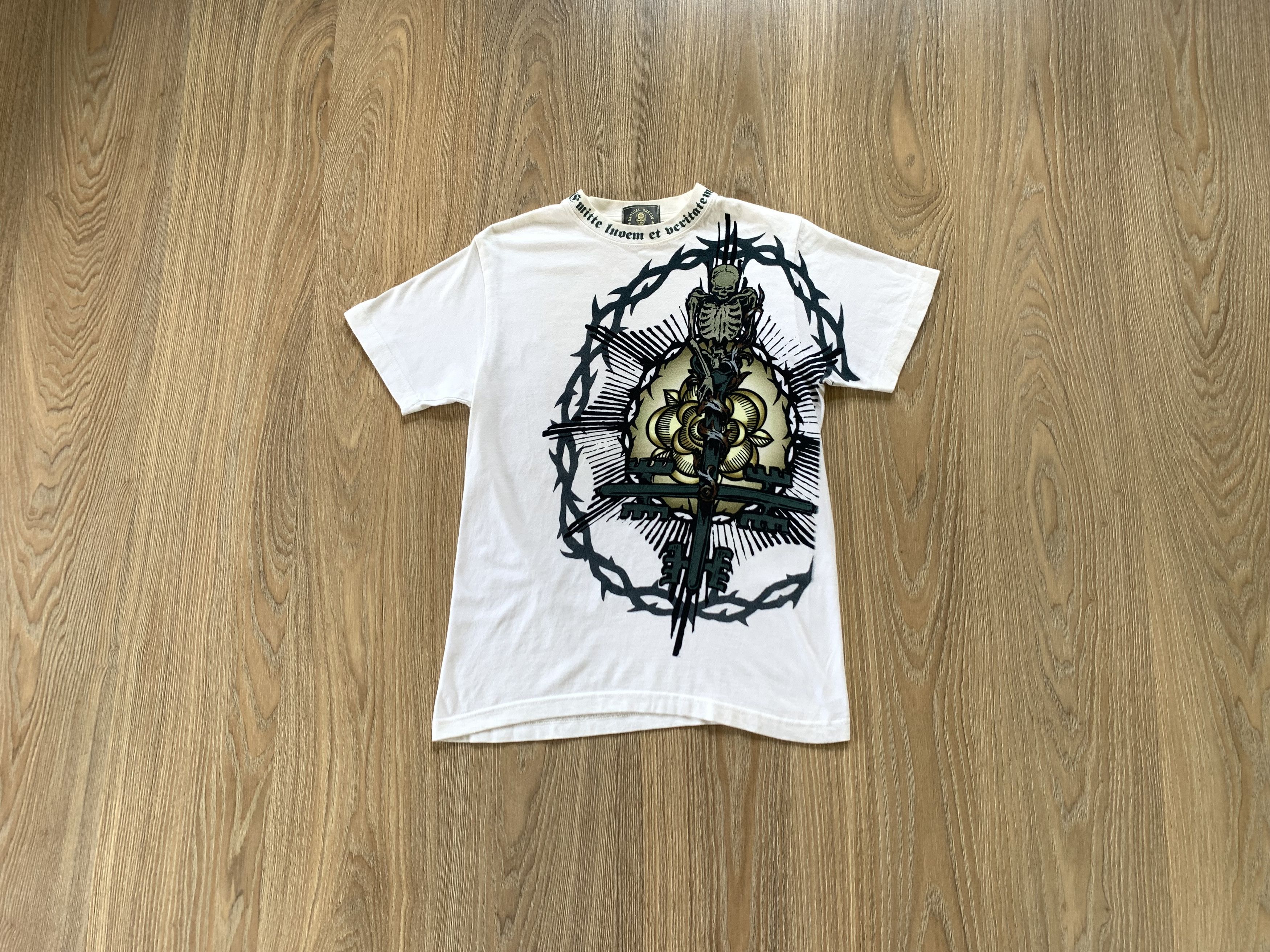 Japanese Brand × Magical Design × Vintage Rare Vintage Magical Design Overprint Skull T-Shirt Size US S / EU 44-46 / 1 - 9 Thumbnail