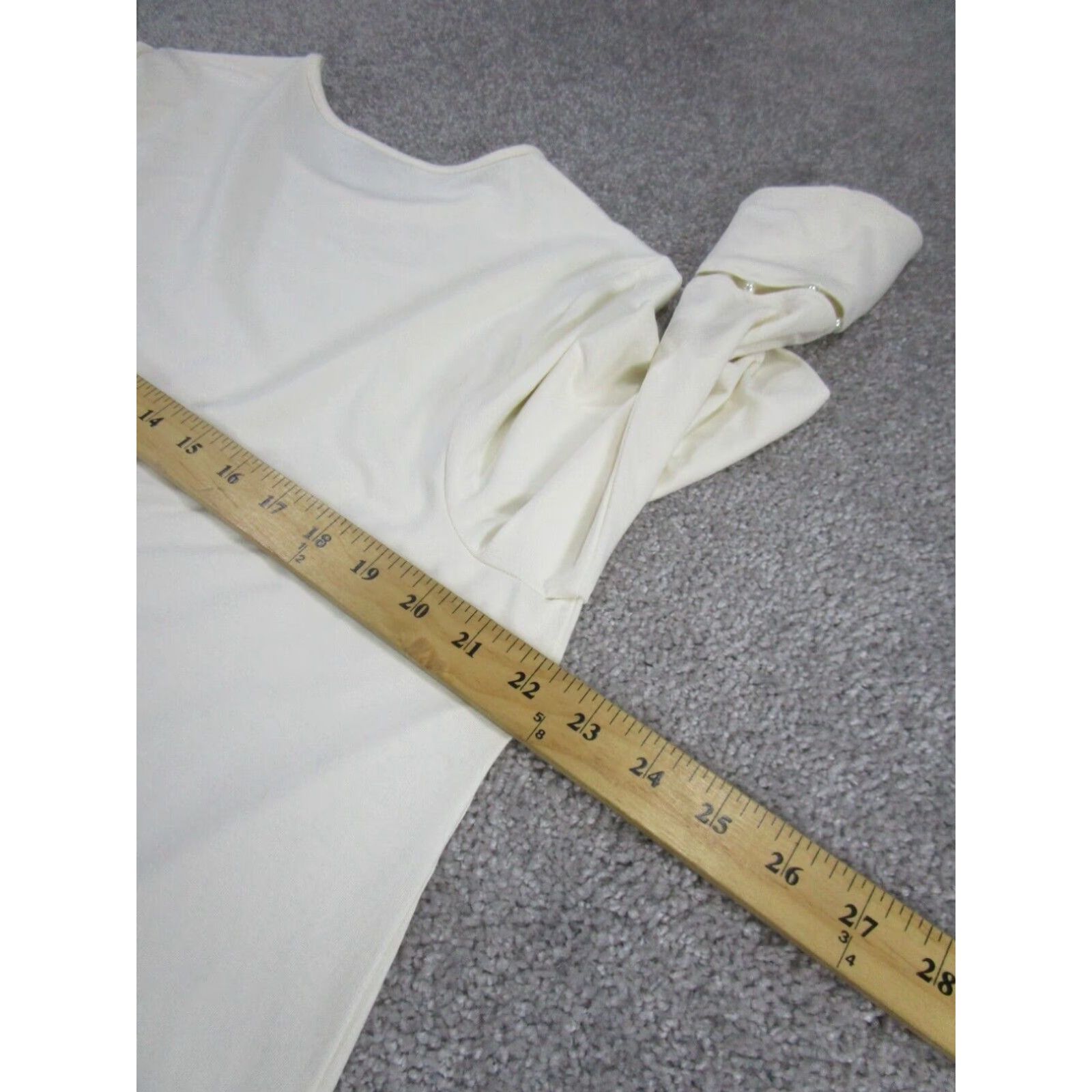 J. Jill J. Jill Long Sleeve White Puff Blouse Womens Large Size L / US 10 / IT 46 - 5 Thumbnail