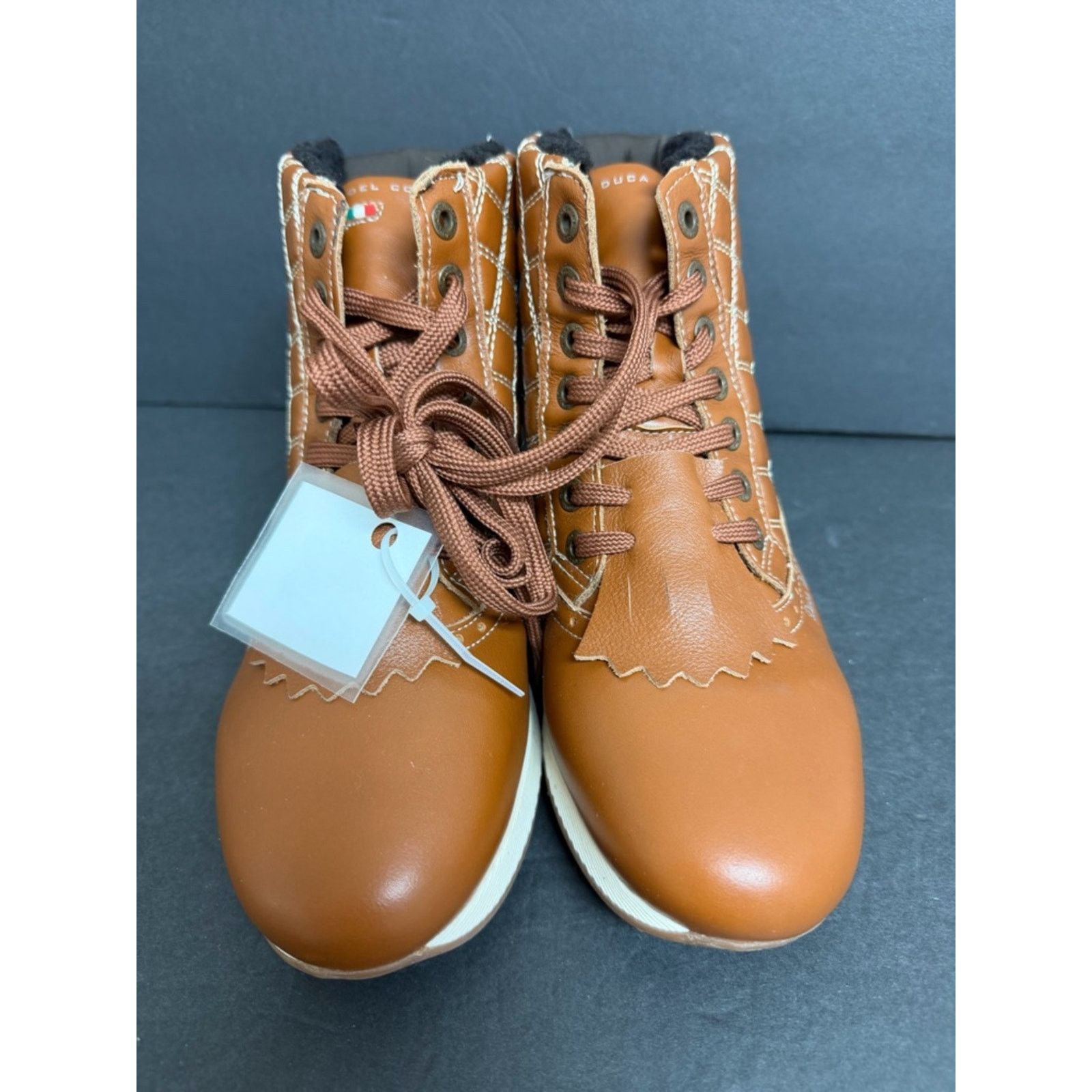 Other DUCA DEL COSMA WOMEN'S PRADO COGNAC GOLF SHOE RARE SAMPLE Size US 6 / IT 36 - 3 Thumbnail