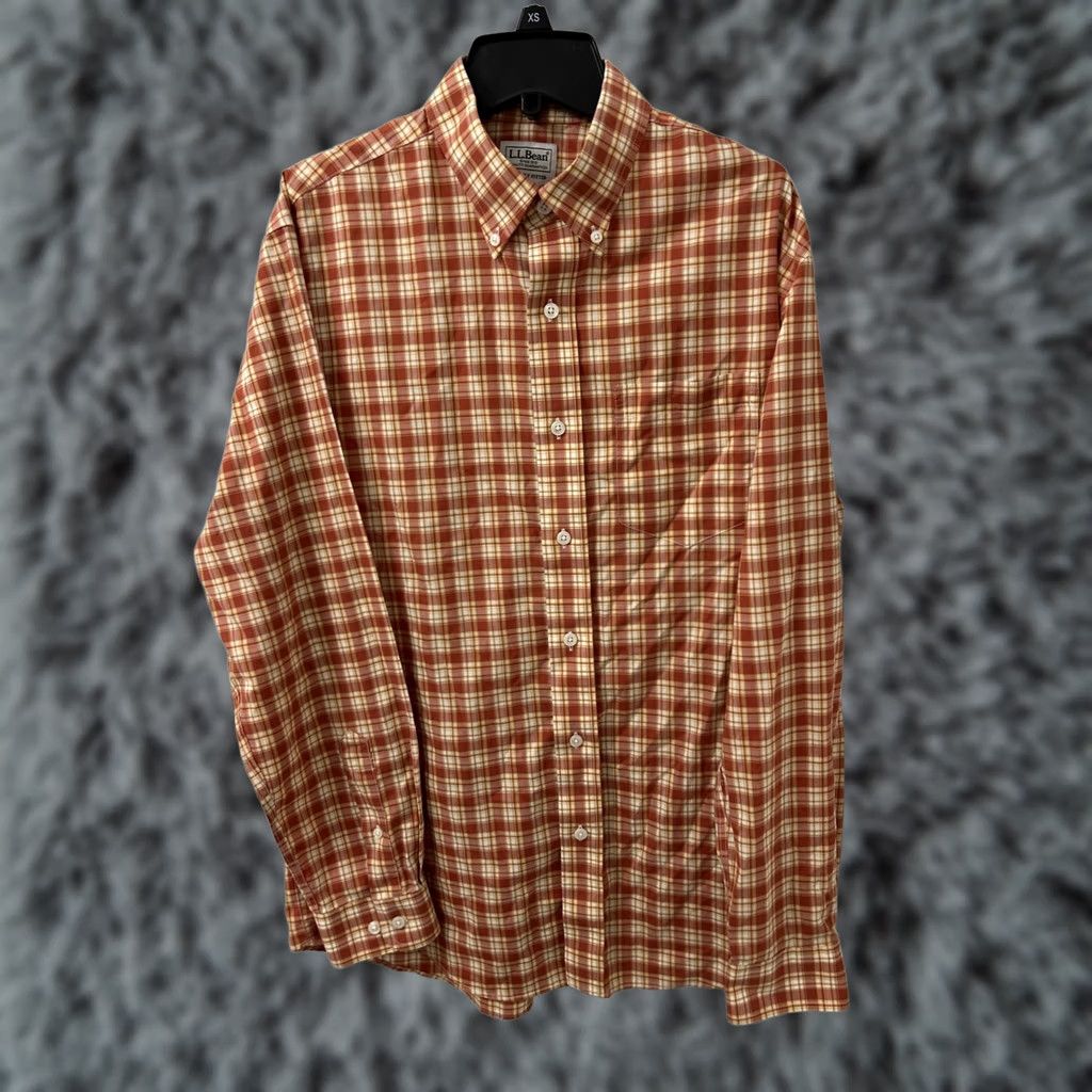 Vintage LL Bean Shirt Mens M Red Plaid Kennebunk Sport Wrinkle Resistant Button-Up Pocketed Casual Classic Preppy Mens Size US M / EU 48-50 / 2 - 1 Thumbnail