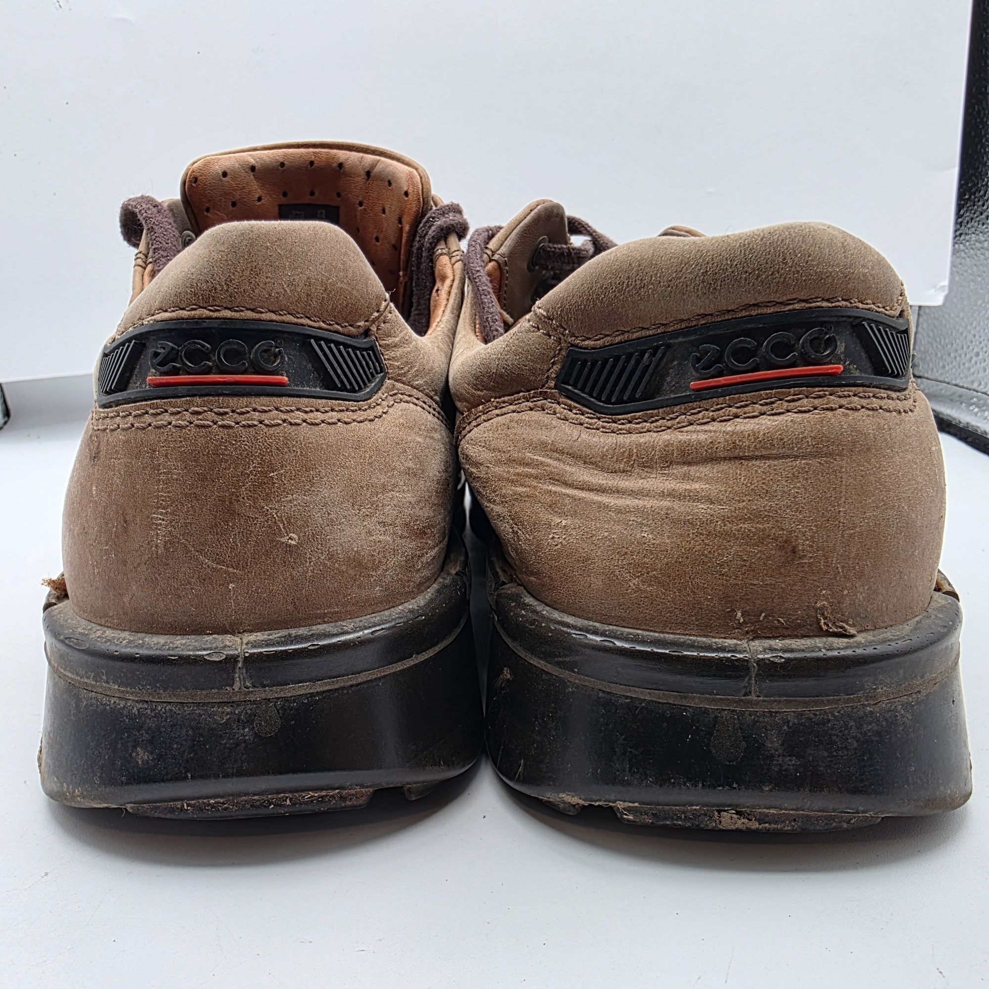 Ecco Ecco Fusion II Mens Size 42 Leather Casual Shoes Brown Moc T Size US 8.5 / EU 41-42 - 4 Thumbnail