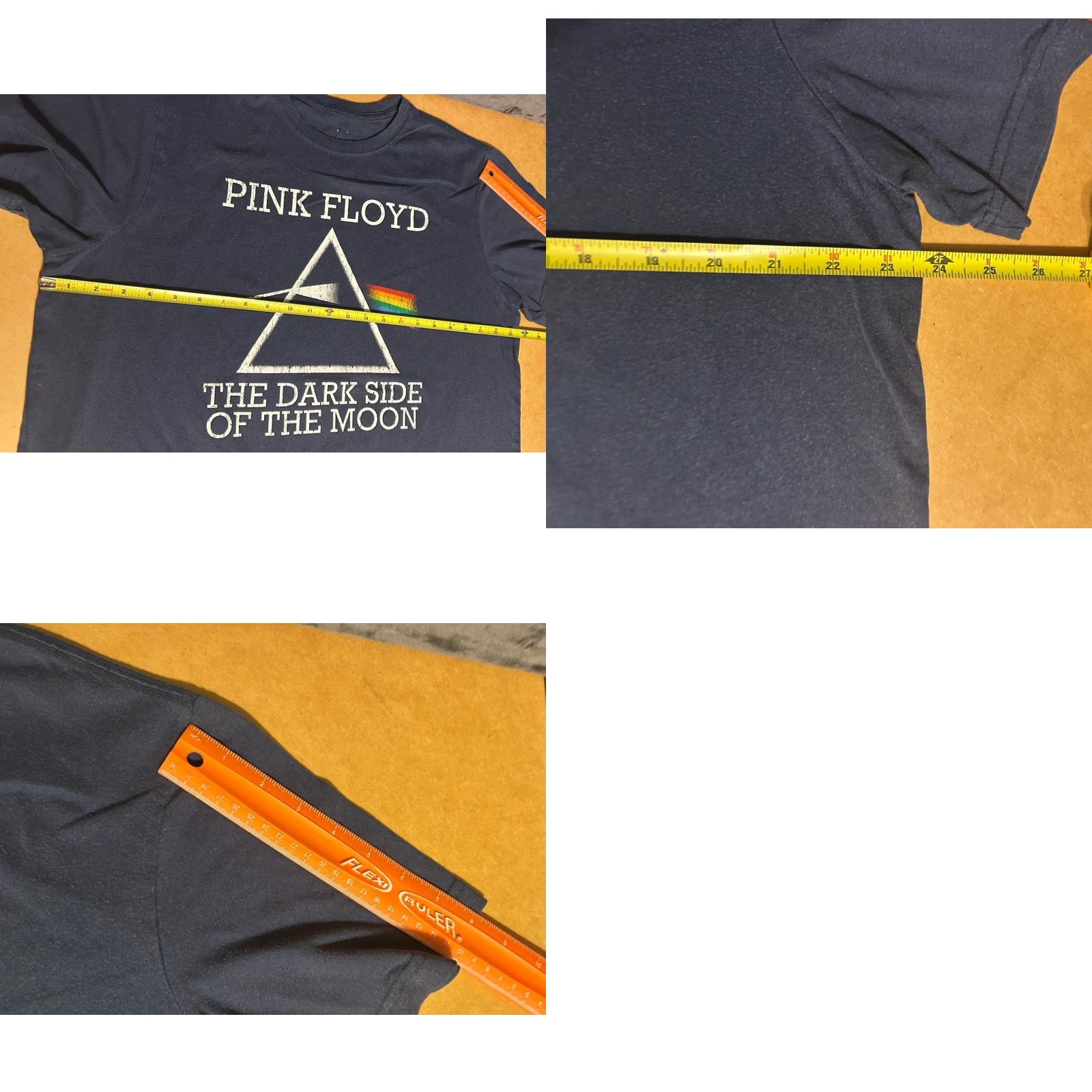 Vintage Pink Floyd The Dark Side Of The Moon Shirt XL Navy Blue Short Sleeve Crew Neck Unisex Adults graphic print Music 2010-2019 Vintage No Size US XL / EU 56 / 4 - 9 Thumbnail