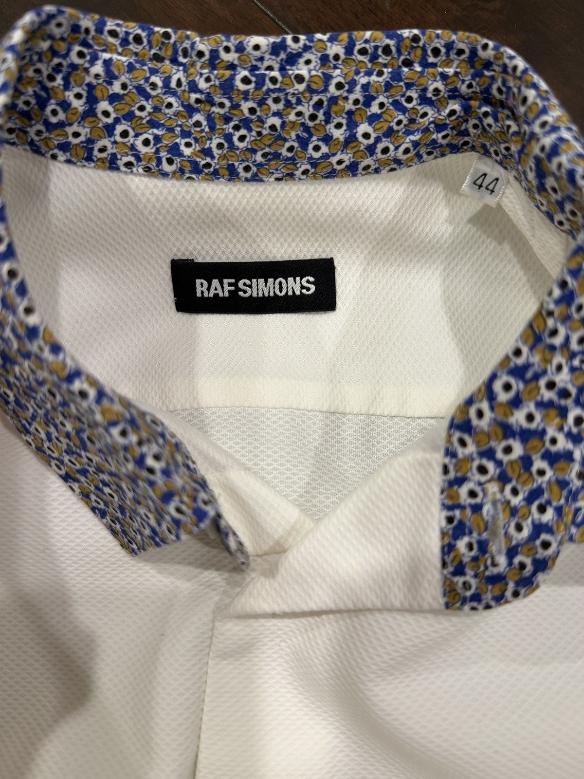 Raf Simons Raf Simons Oversized Sleeveless Shirt With Floral Collar Size US L / EU 52-54 / 3 - 3 Thumbnail