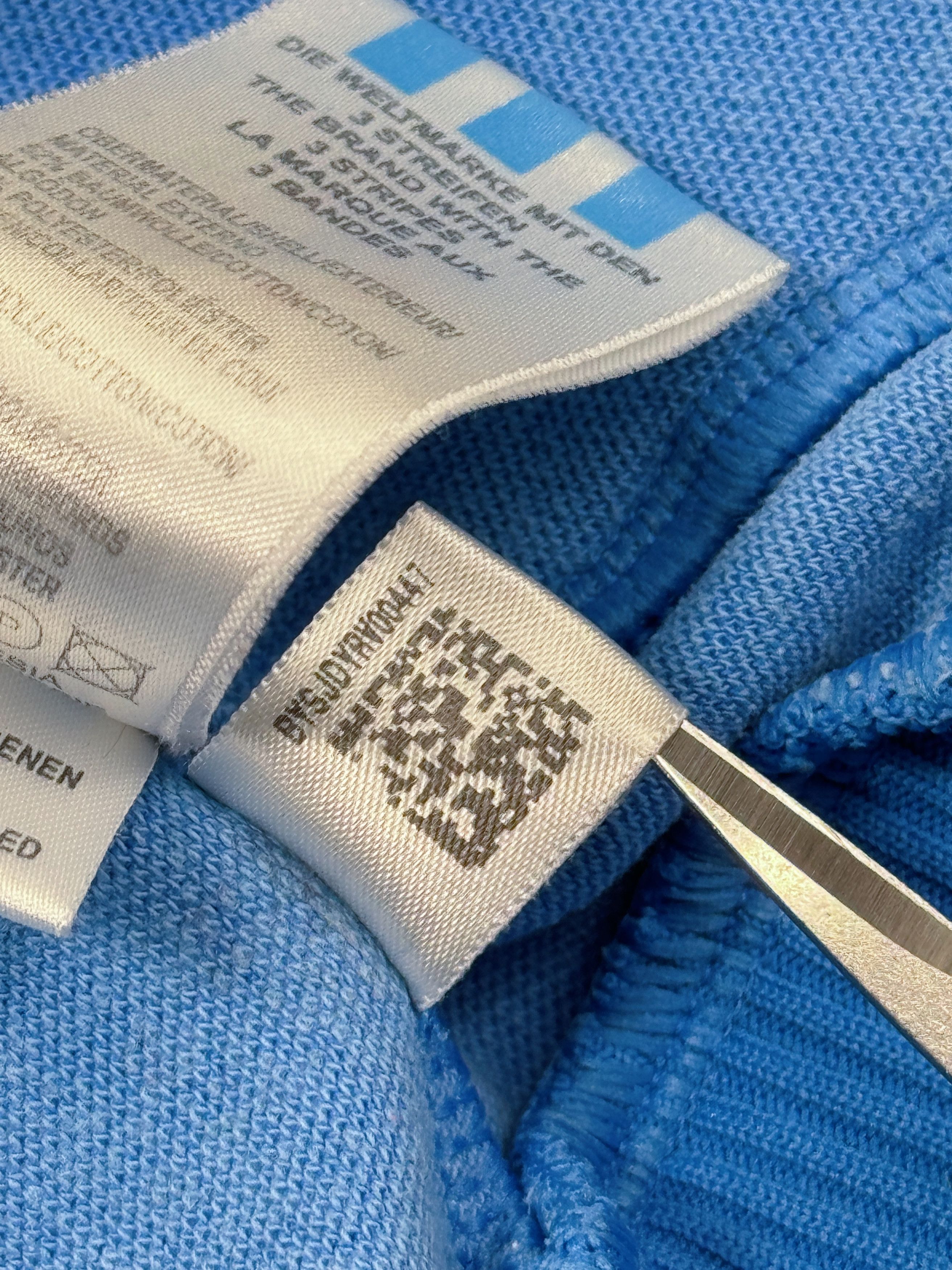 Adidas × Vintage Y2K Adidas Track Jacket Blue & Black Stripes Size US M / EU 48-50 / 2 - 16 Thumbnail