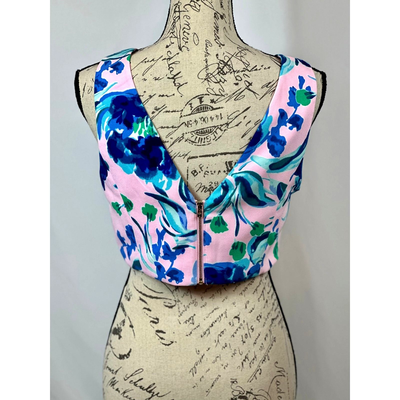 Lilly Pulitzer Lilly Pulitzer Jemma Crop Top Floral Print Sleeveless 4 Size S / US 4 / IT 40 - 11 Thumbnail
