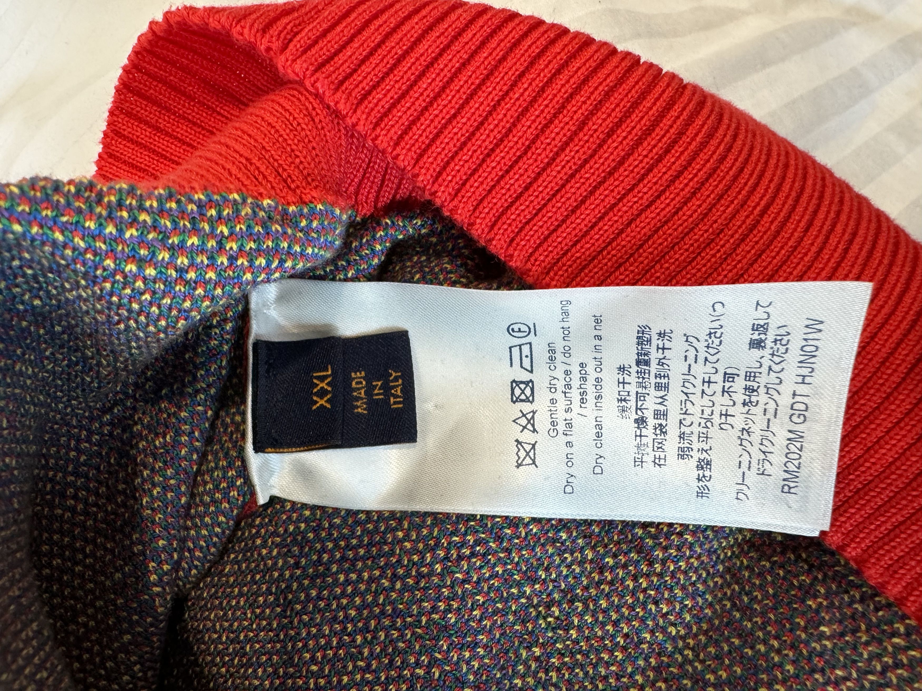 Louis Vuitton Louis Vuitton Multicolor Pullover Rainbow Sweater Size US XXL / EU 58 / 5 - 4 Thumbnail